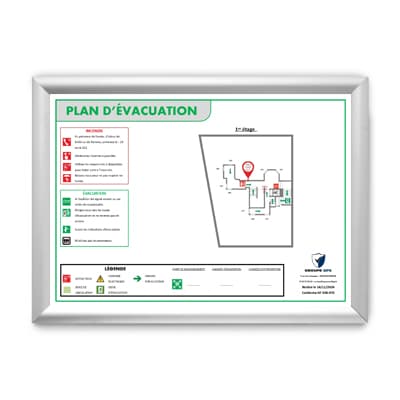 Plan d'évacuation