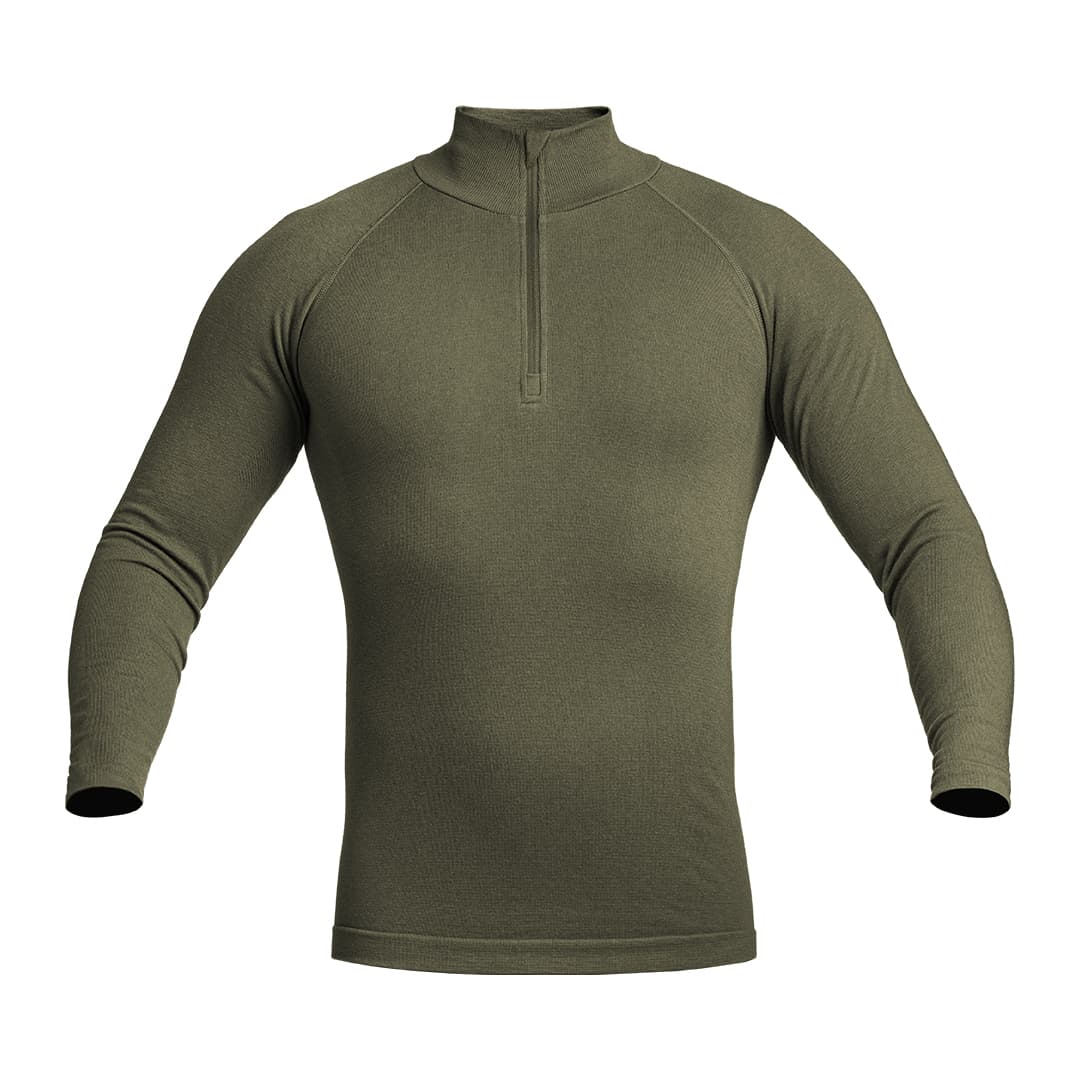 Sweat zippé thermique Thermo Performer Gen 2 mérinos 380 g/m² vert olive