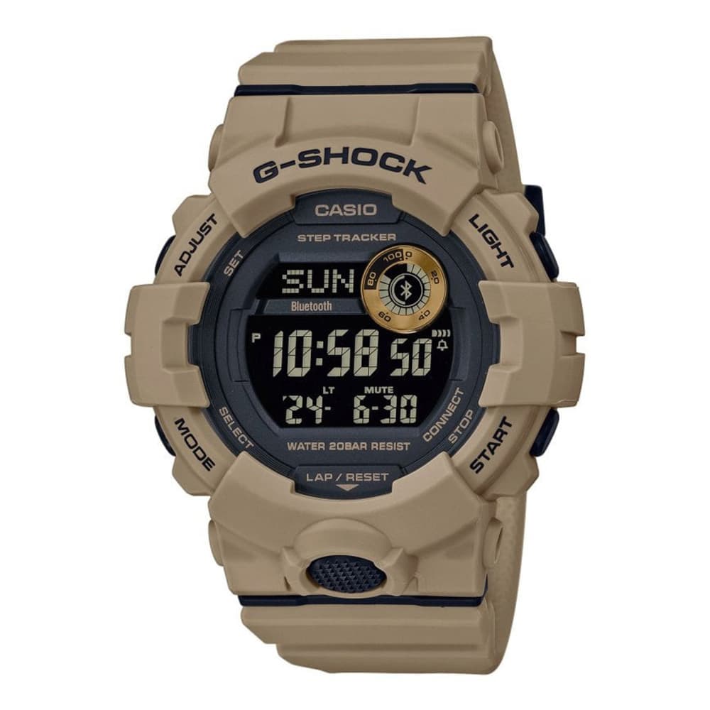 Montre G-Shock GBD-800UC connectée Bluetooth avec podomètre tan