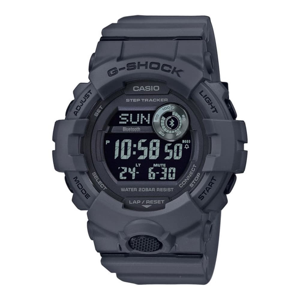 Montre G-Shock GBD-800UC connectée Bluetooth avec podomètre gris béton
