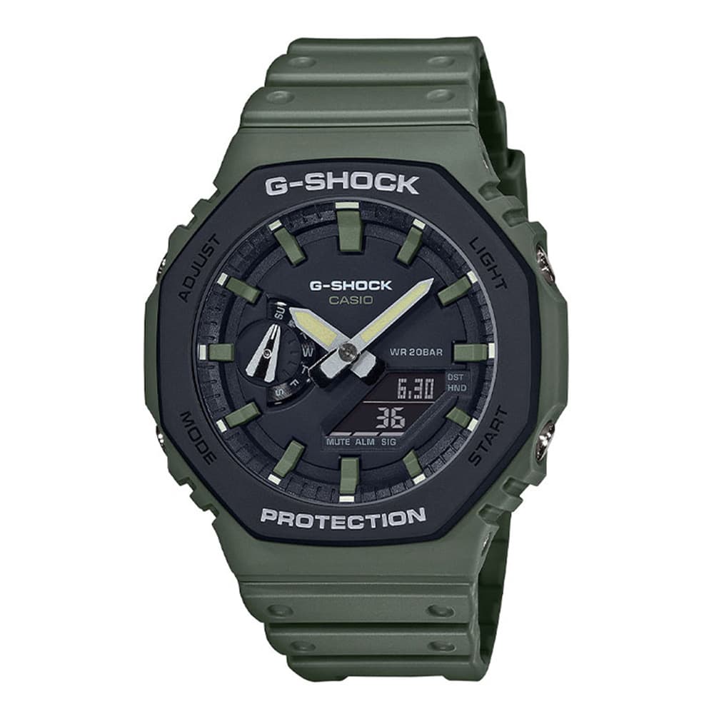 Montre analogique et numérique G-Shock GA-2110SU vert olive