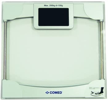 Pèse-personne électronique 200 kg, plateau verre, écran LCD XXL