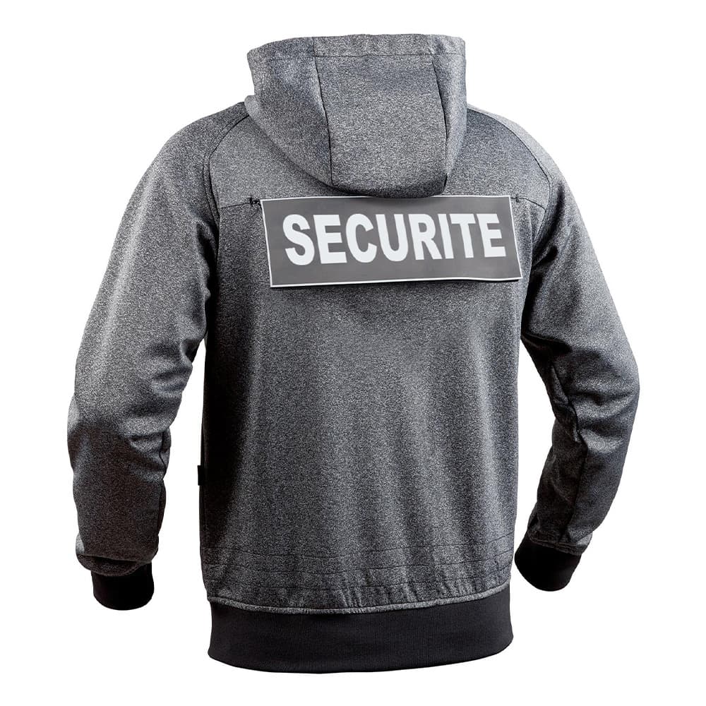Sweat zippé Ghost gris et noir