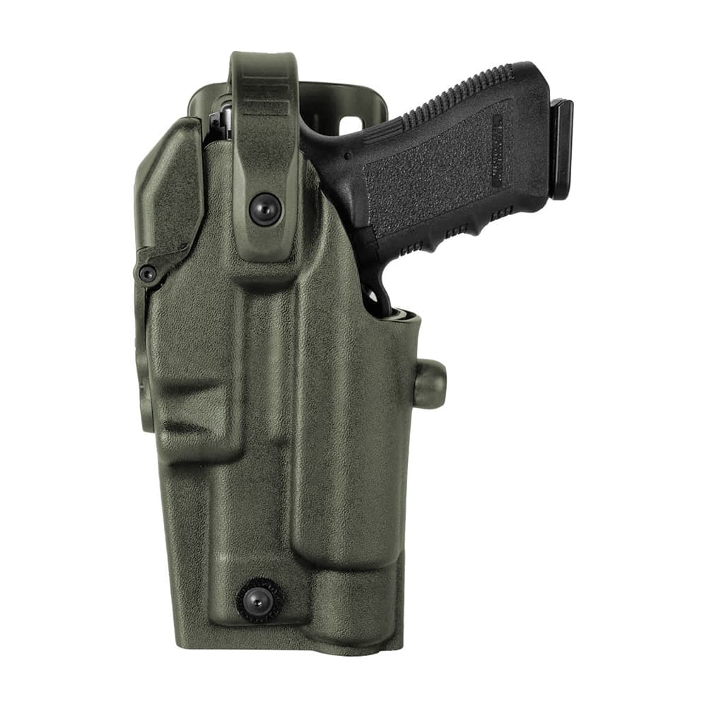 Holster gaucher Quantum RDO VKQO804 pour Glock 17/18 lampe/laser/RDO vert olive