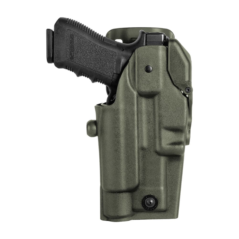 Holster droitier Quantum Fast RDO VKQF804 pour Glock 17/18 lampe/laser/RDO vert olive