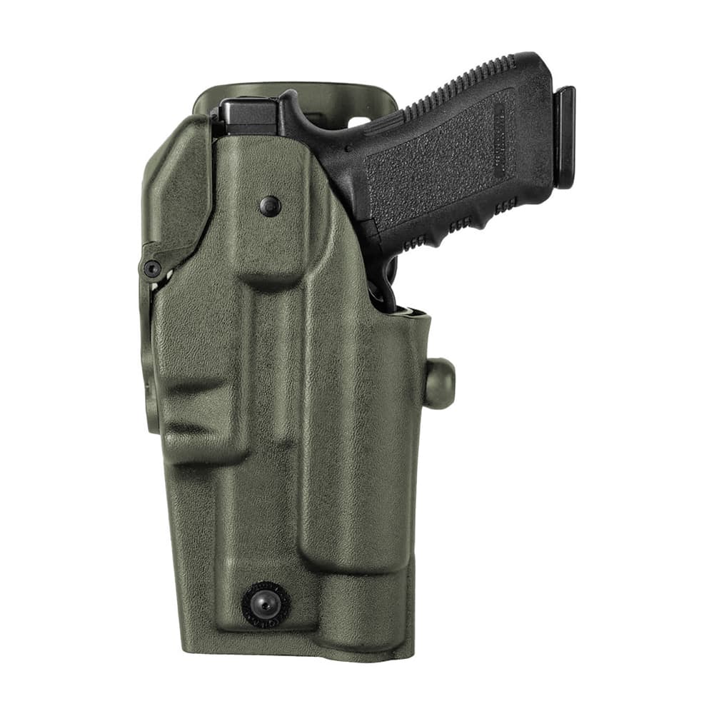 Holster gaucher Quantum Fast RDO VKQF804 pour Glock 17/18 lampe/laser/RDO vert olive