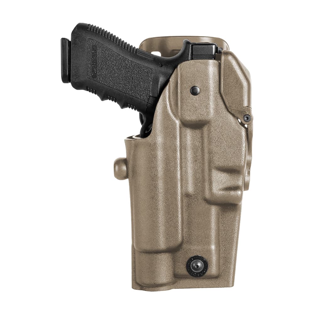 Holster droitier Quantum Fast RDO VKQF804 pour Glock 17/18 lampe/laser/RDO tan