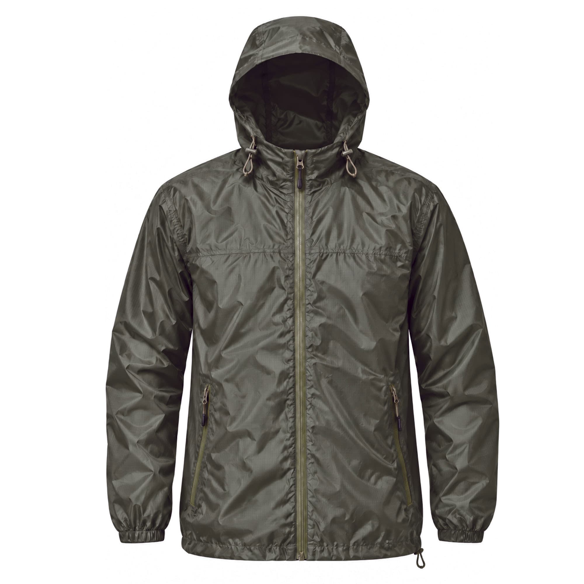 Veste coupe-vent imperméable et respirante Ripstop vert ranger