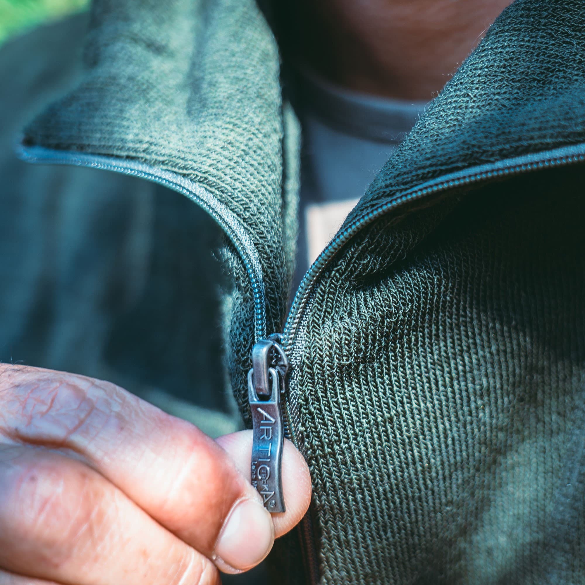 Pull polo manches longues Artica Trek en laine mérinos 200 g/m²