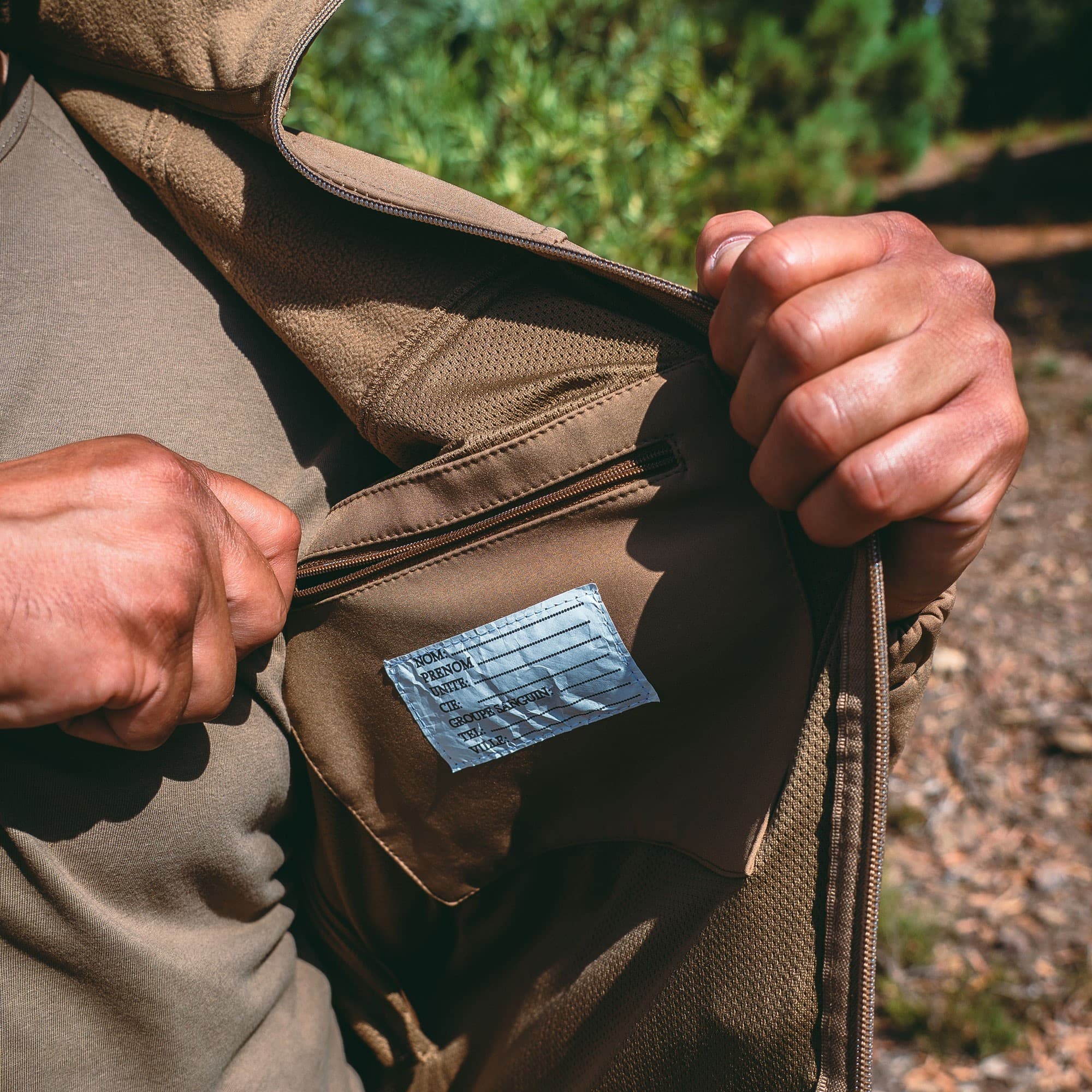 Blouson softshell 3 couches Dintex coyote