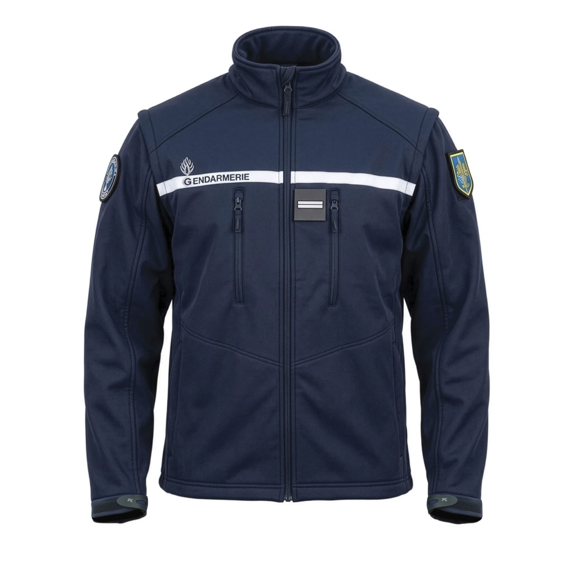 Blouson softshell Gendarmerie 2 en 1 manches amovibles