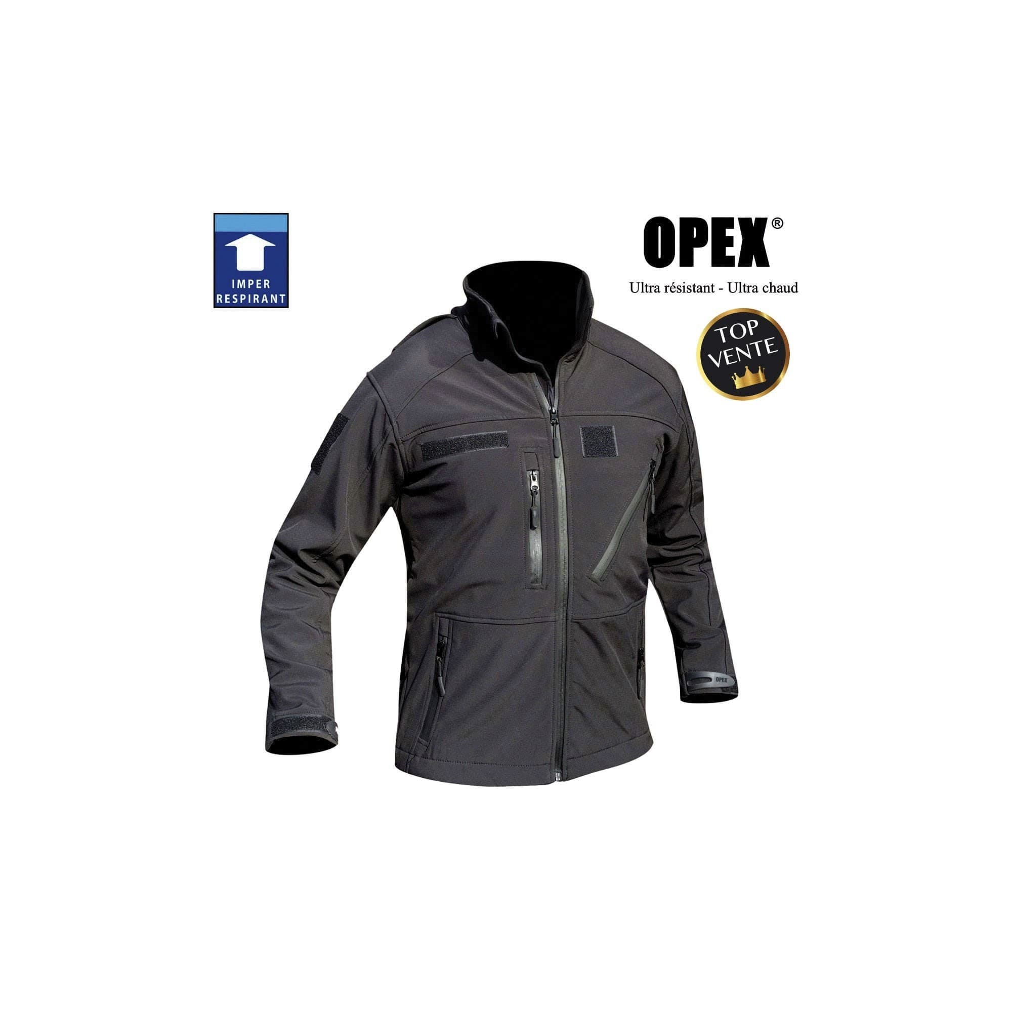 Blouson softshell 3 couches noir