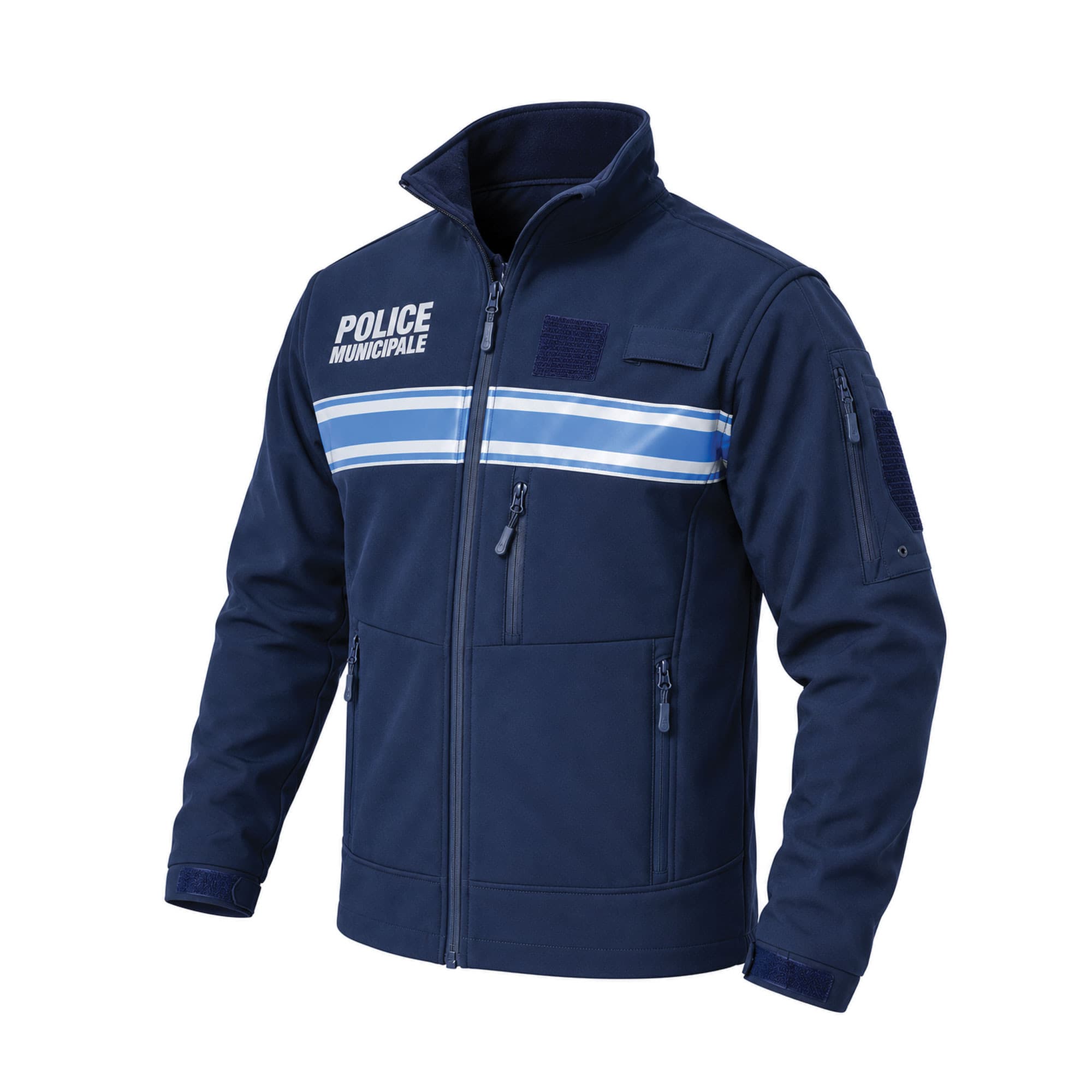 Blouson softshell Police municipale 2 en 1 manches amovibles