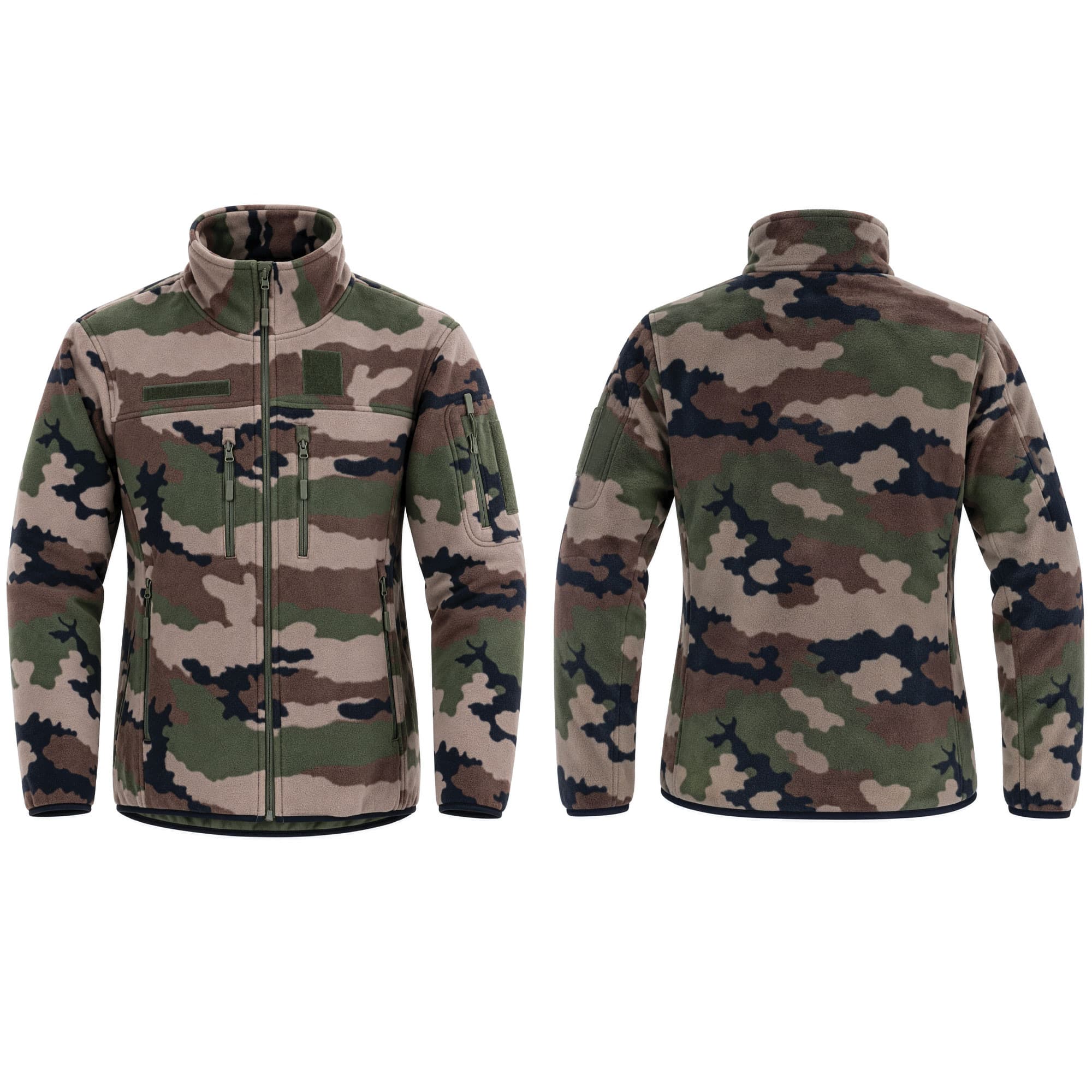 Blouson polaire ajusté anti-bouloche Camo CE