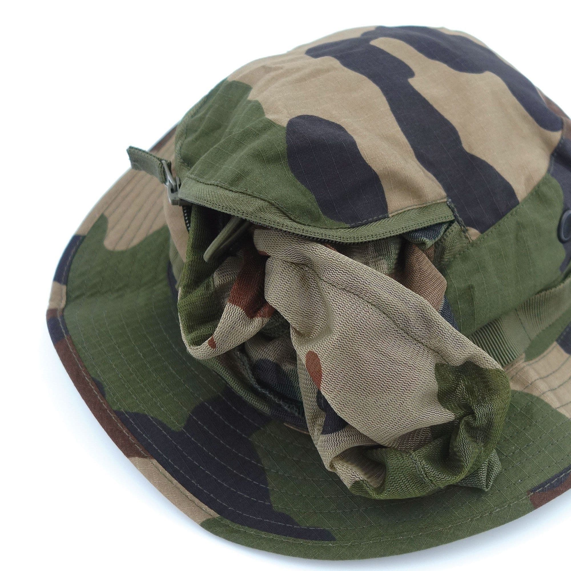 Chapeau jungle avec moustiquaire en polycoton déperlant