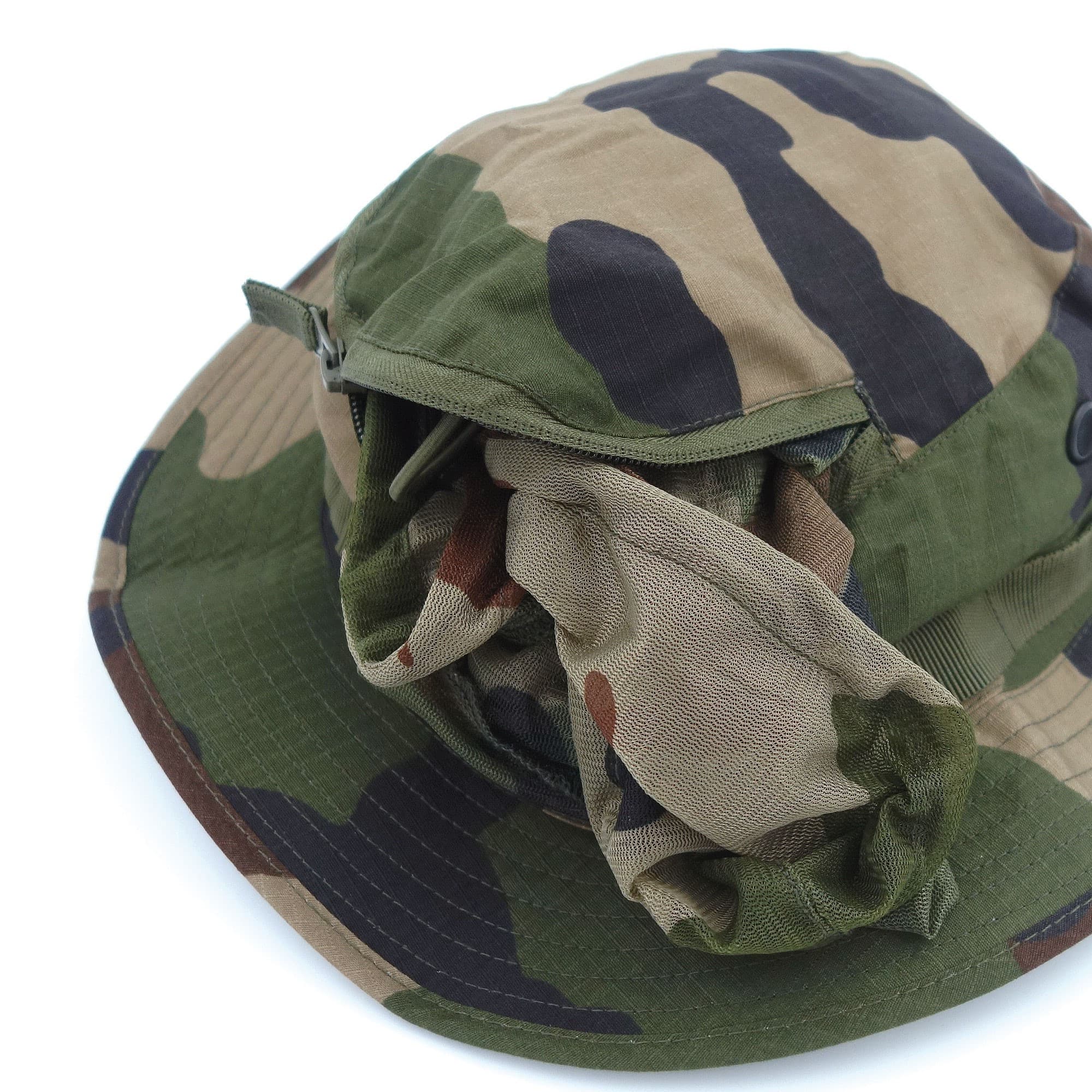 Chapeau jungle avec moustiquaire en polycoton déperlant – réf. CBUNET