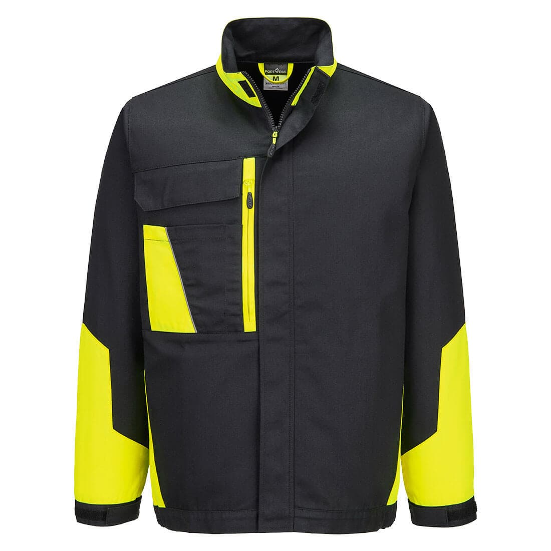 Veste de travail légère coton bicolore WX1 210 g - Noir/jaune