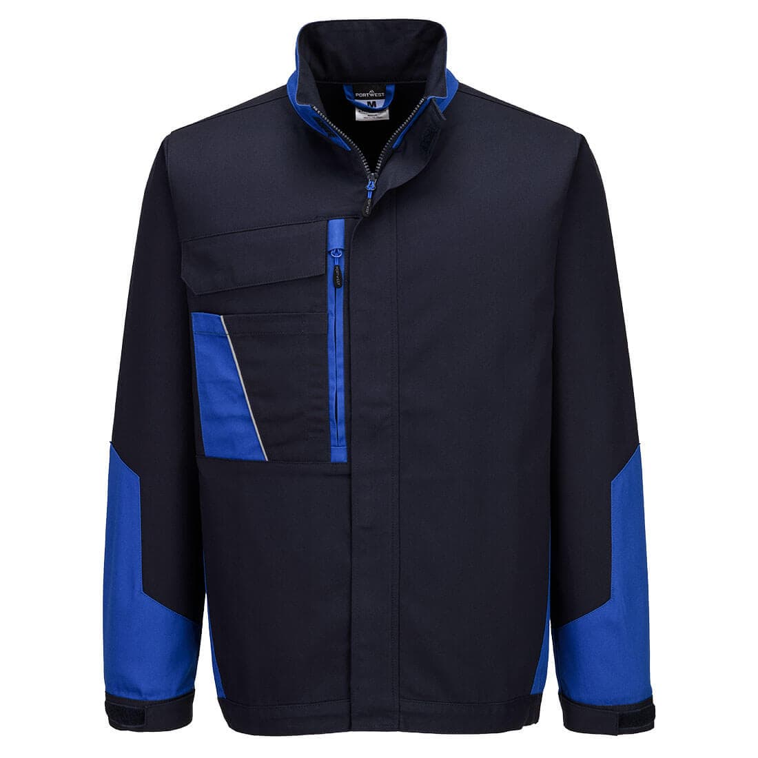 Veste de travail légère coton bicolore WX1 210 g - Marine/Royal