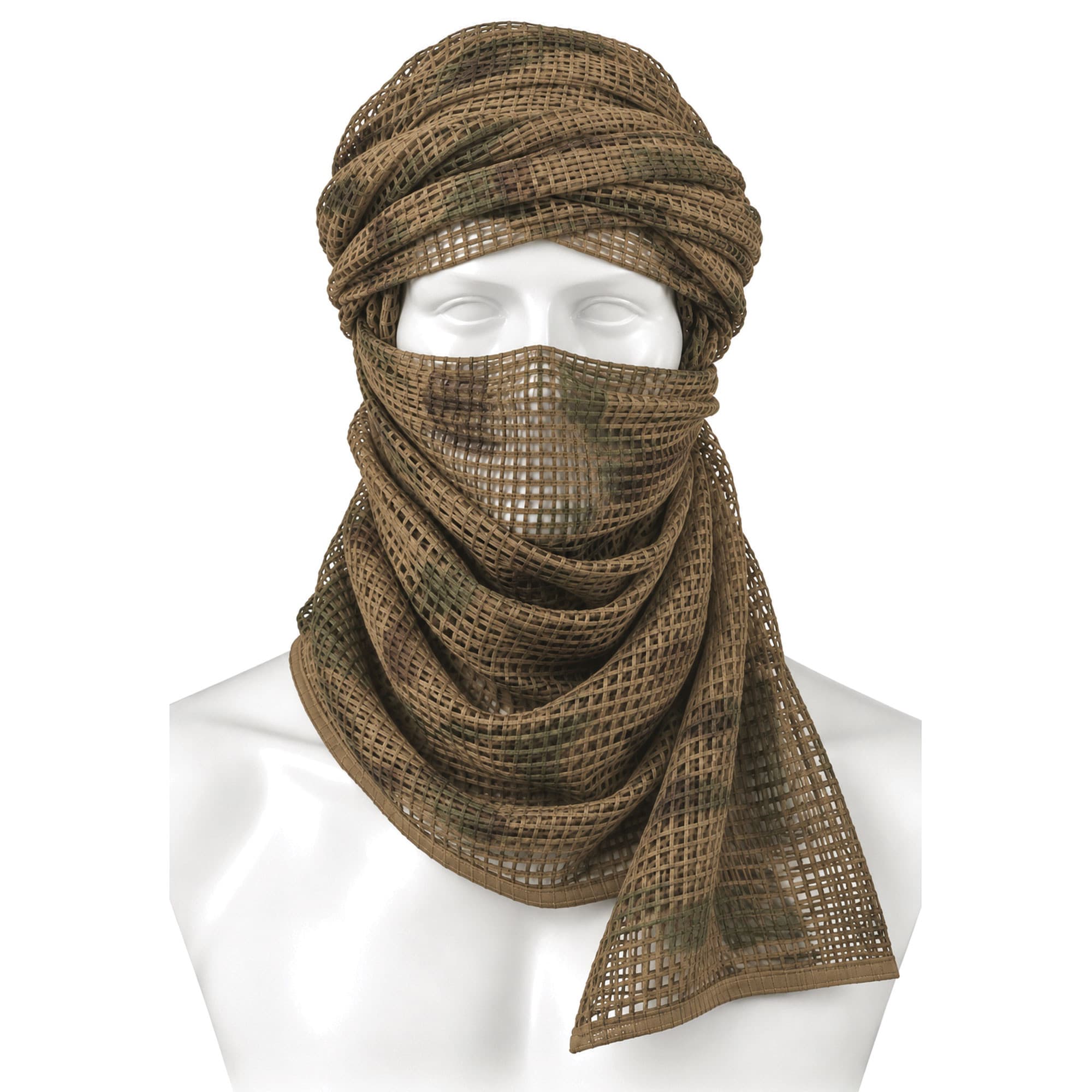 Chèche filet Barracuda en polyester Camo Désert