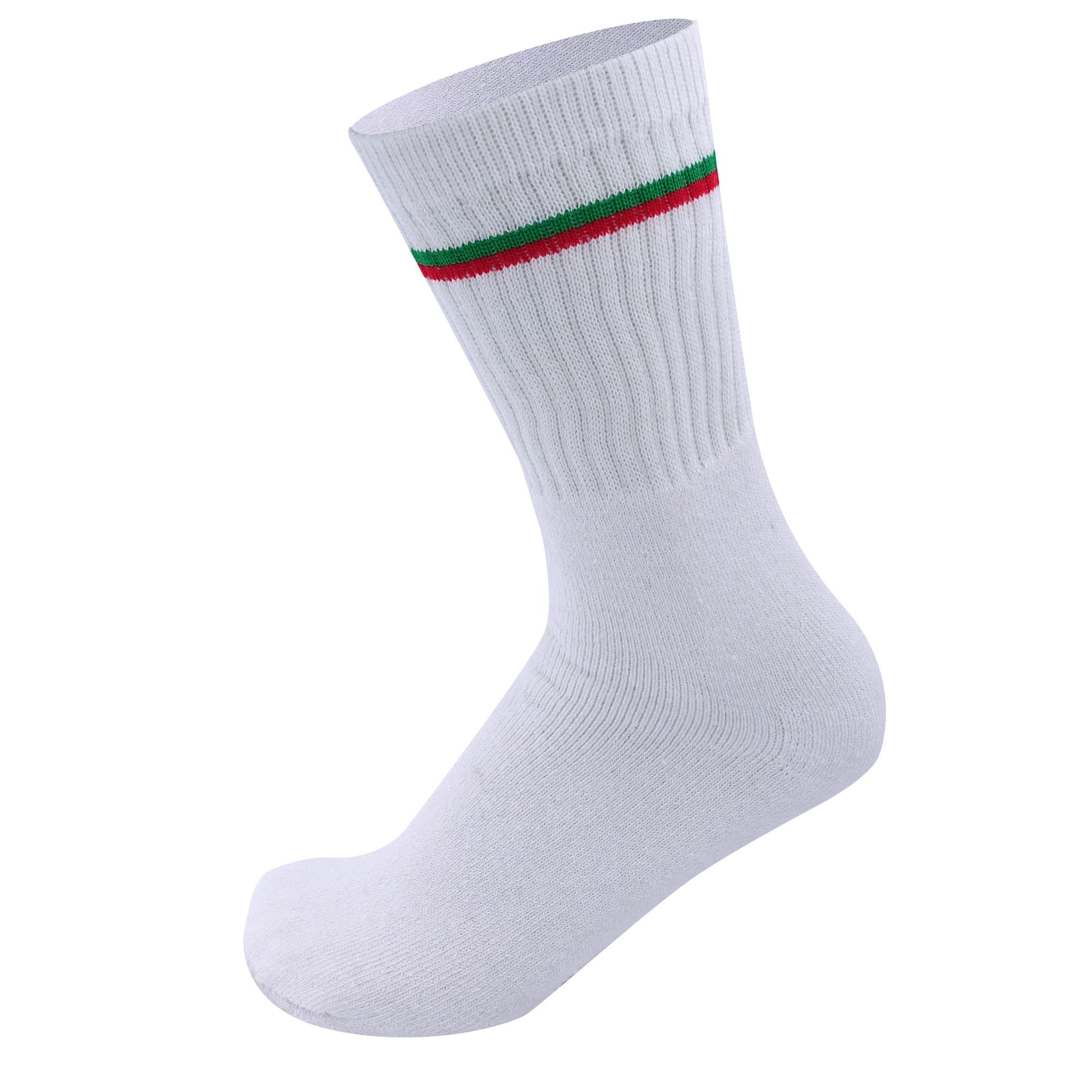 Chaussettes de tennis Légion étrangère bande rouge et verte