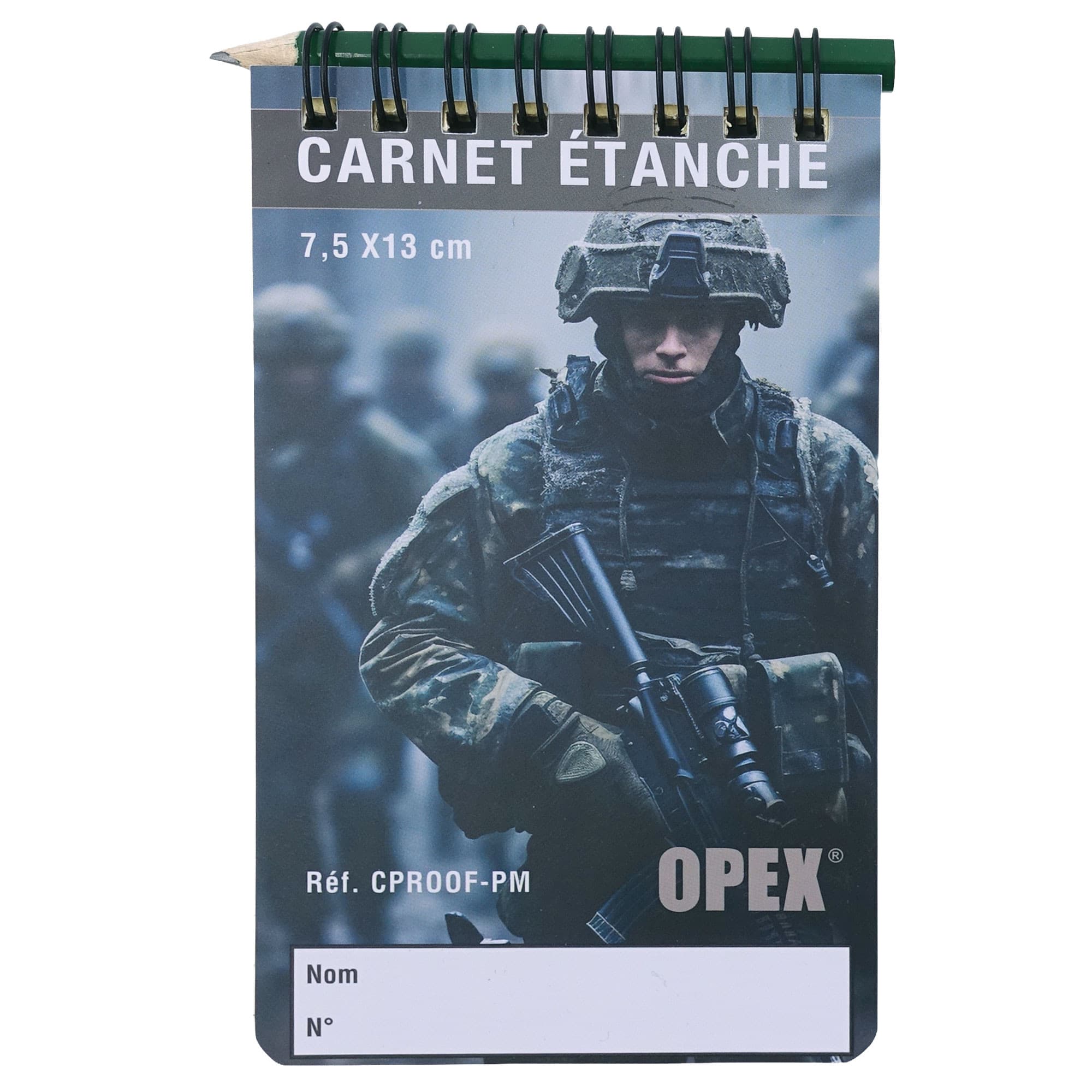 Carnet étanche 50 pages avec crayon