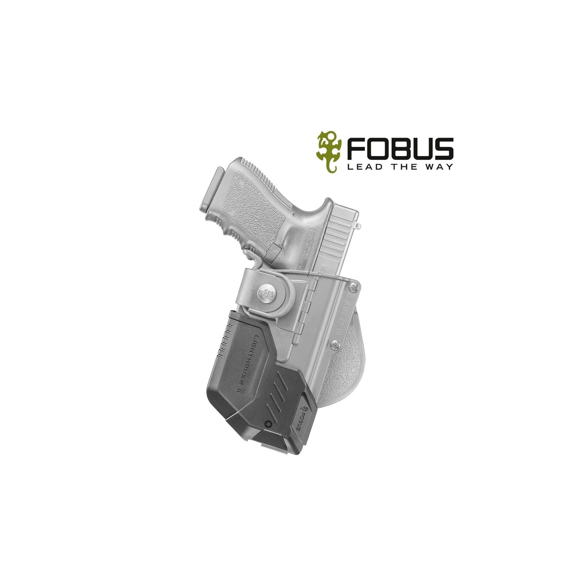 Holster rigide rotatif Fobus pour Glock 19/23/32 avec Lighthouse II et III