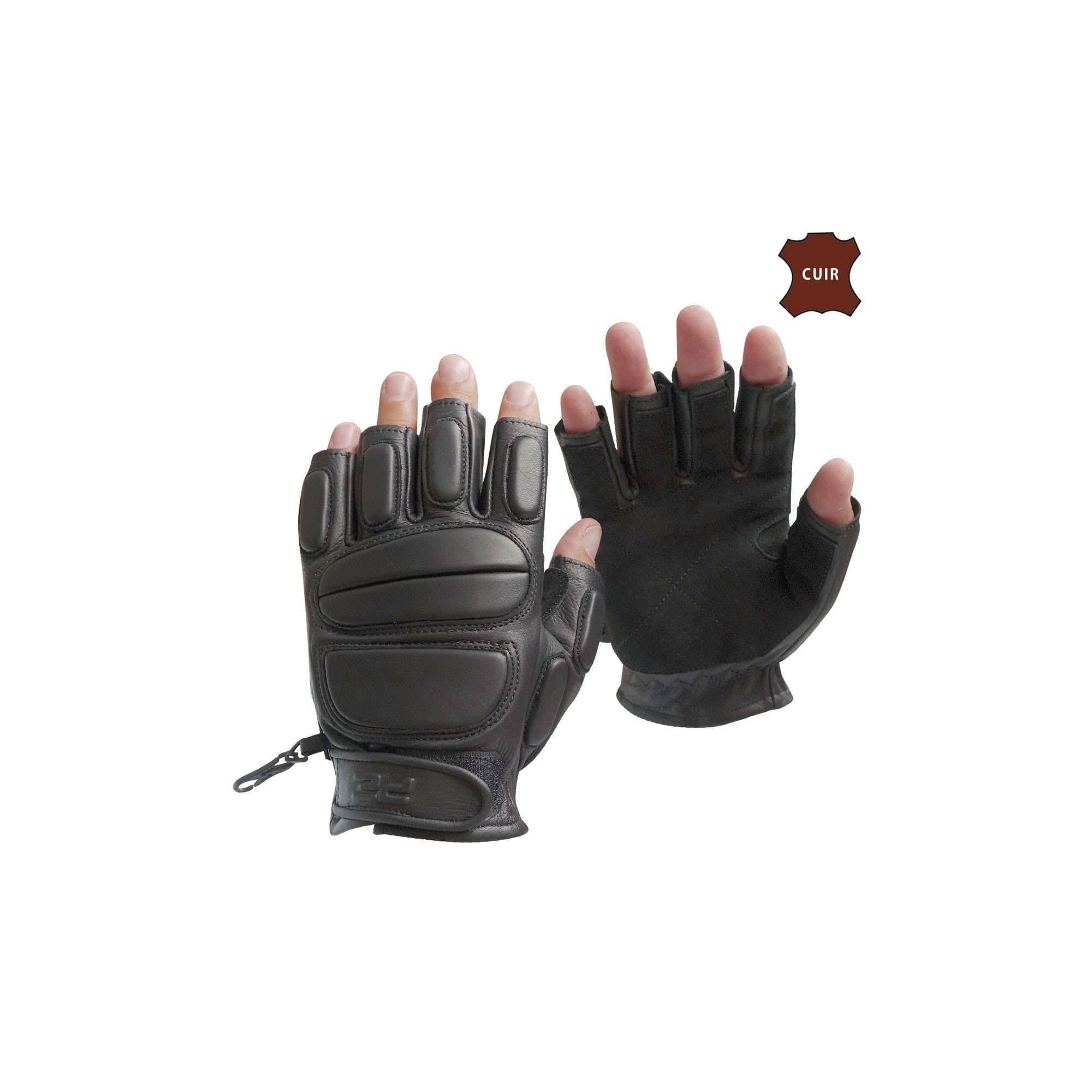 Mitaines SWAT SD en cuir de vache noires