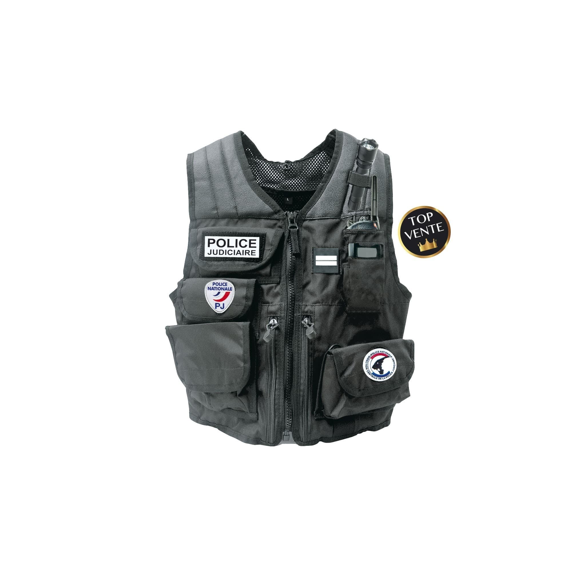 Gilet d'identification avec porte-radio Acropole/Tetrapol