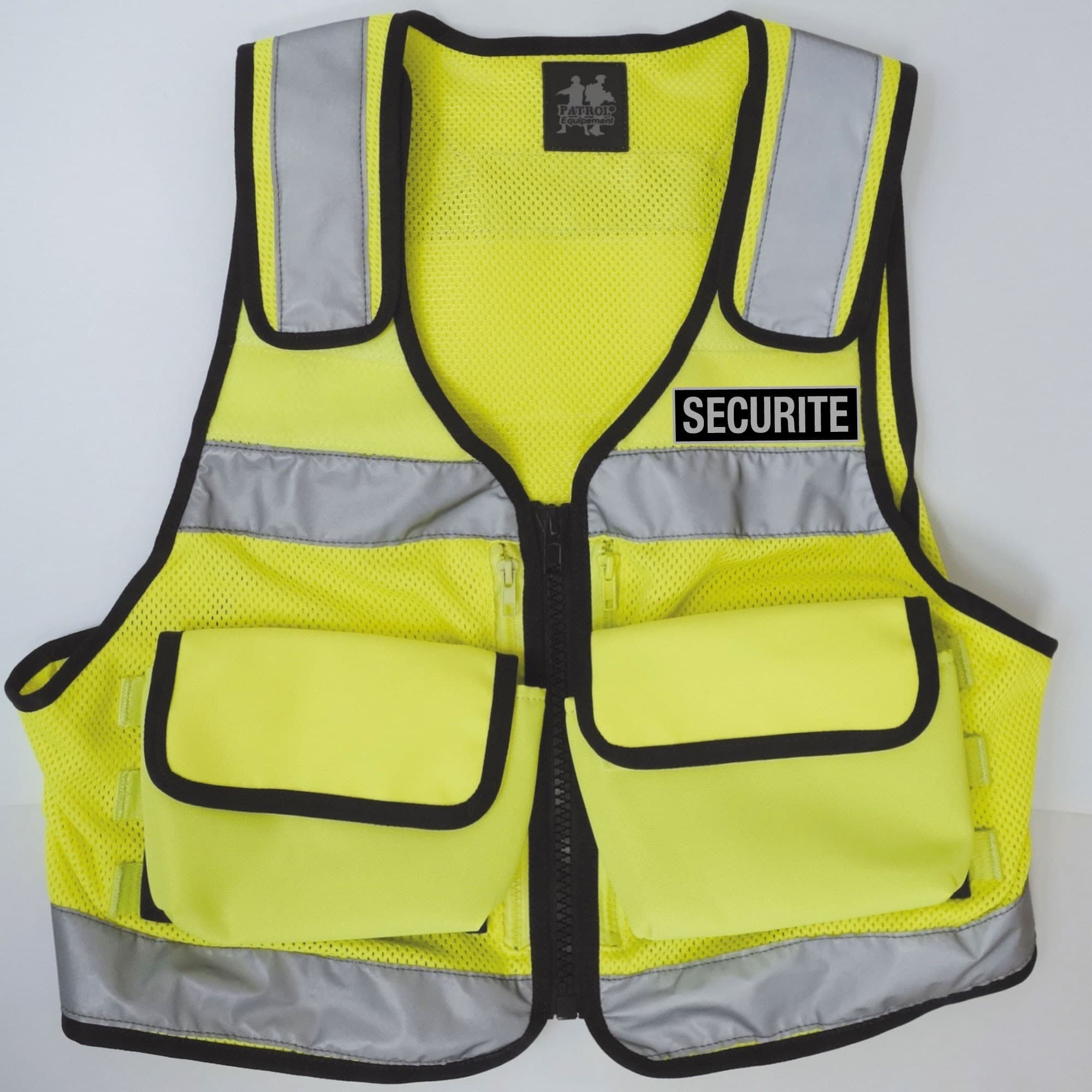 Gilet d'intervention haute visibilité en mesh jaune