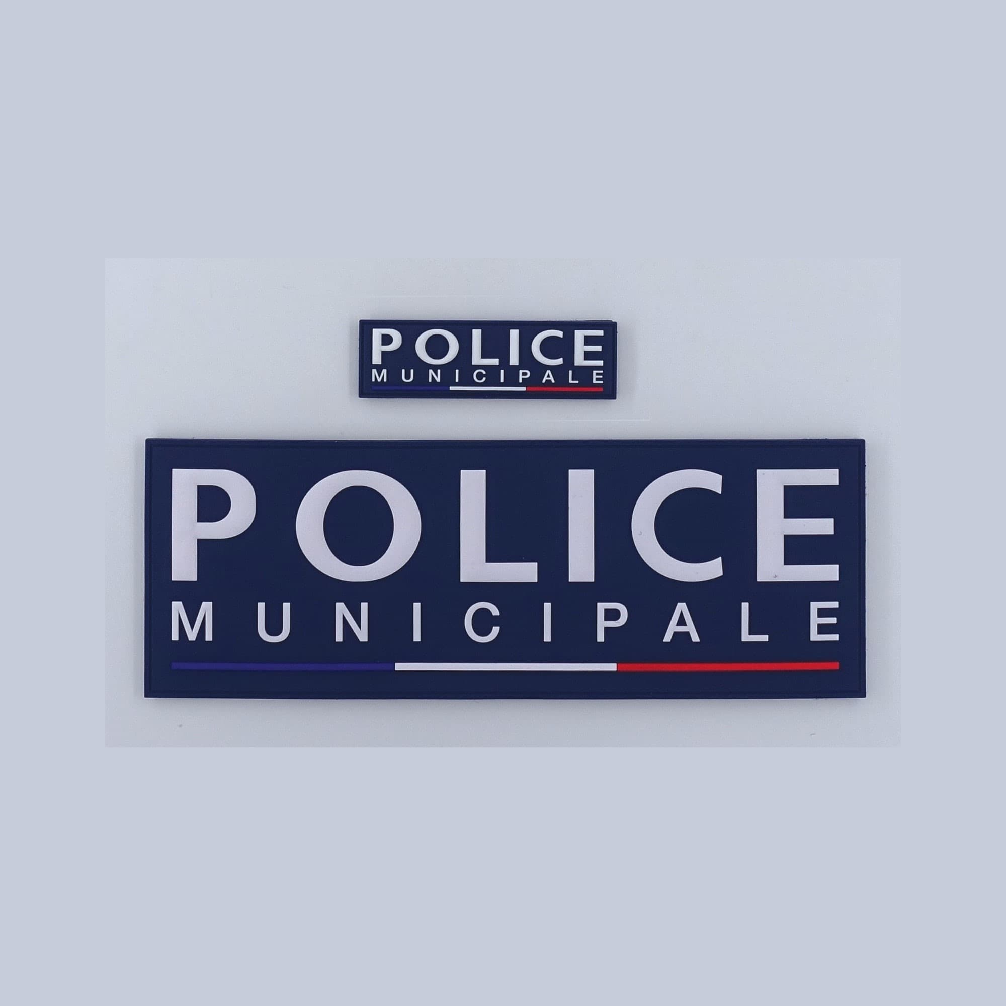 Bandeau d'identification Police municipale souple caoutchouc haute densité