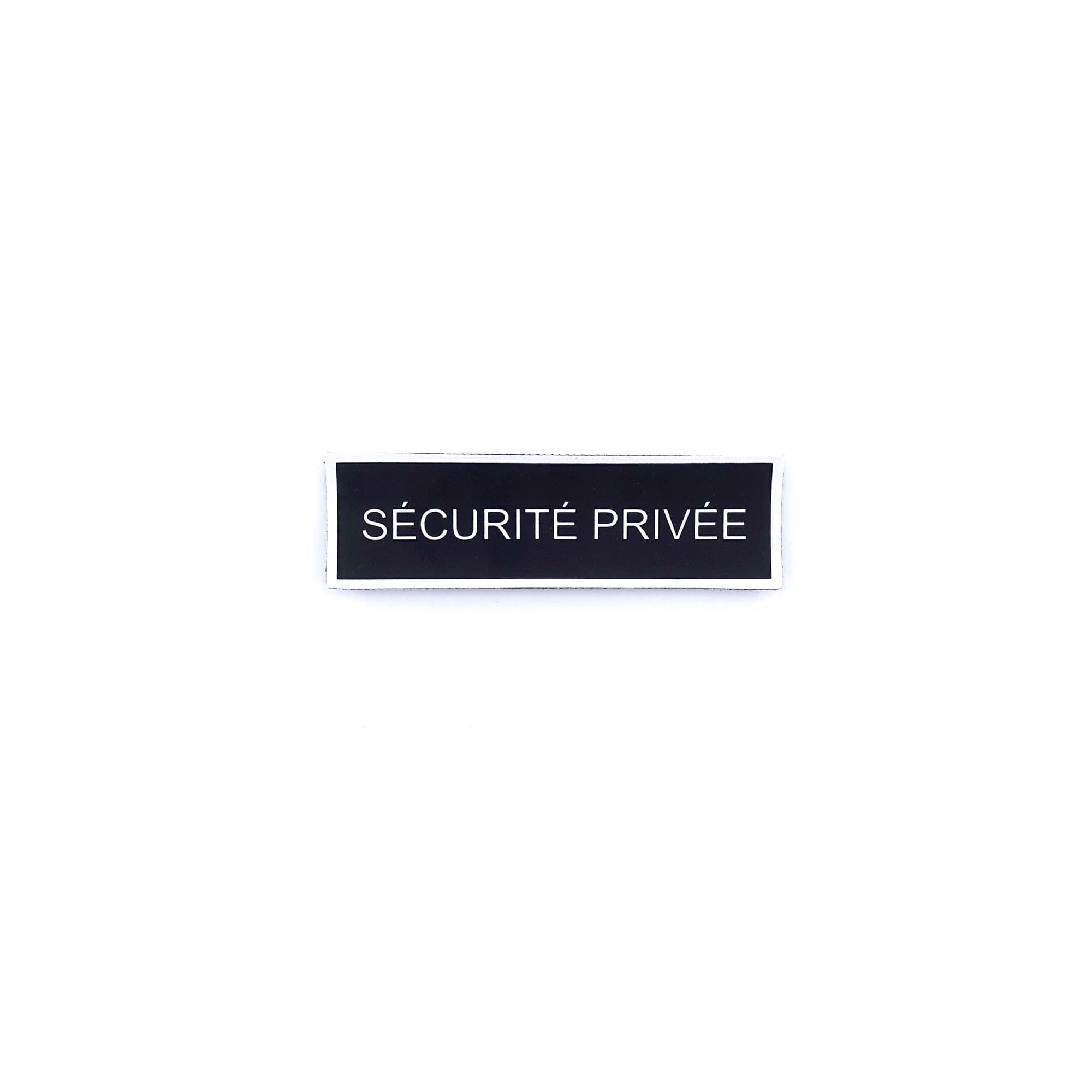 Bandeau d'identification Sécurité privée rétroréfléchissant 10x3 cm