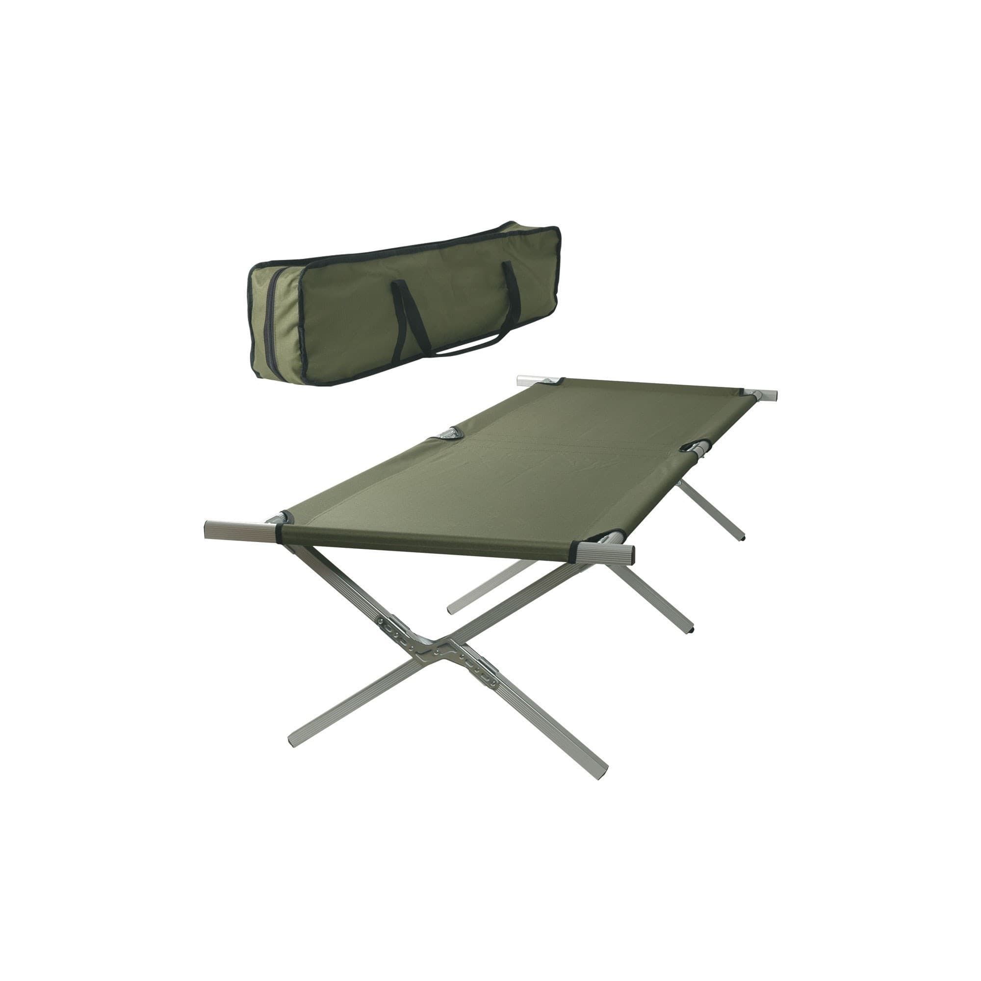 Lit de camp type US en aluminium