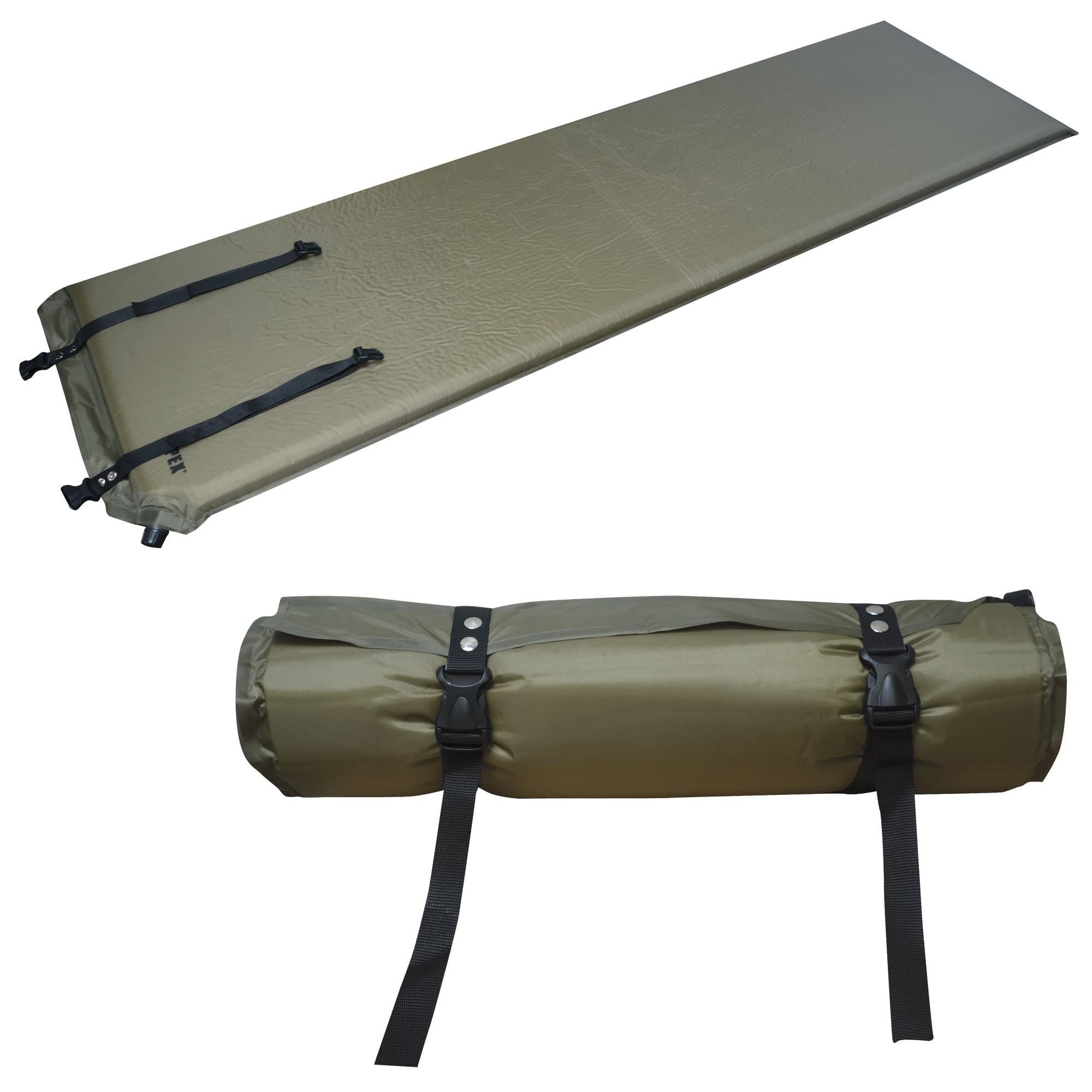 Matelas auto-gonflant 3 cm en polyester enduit PVC