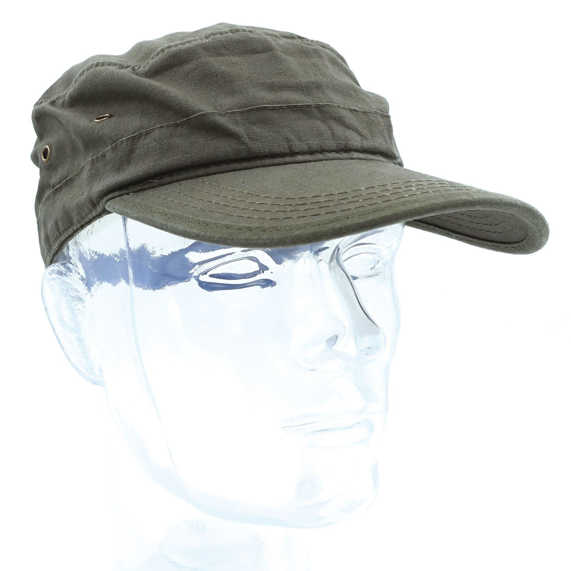 Casquette militaire type US Ripstop vert armée (lot de 10)