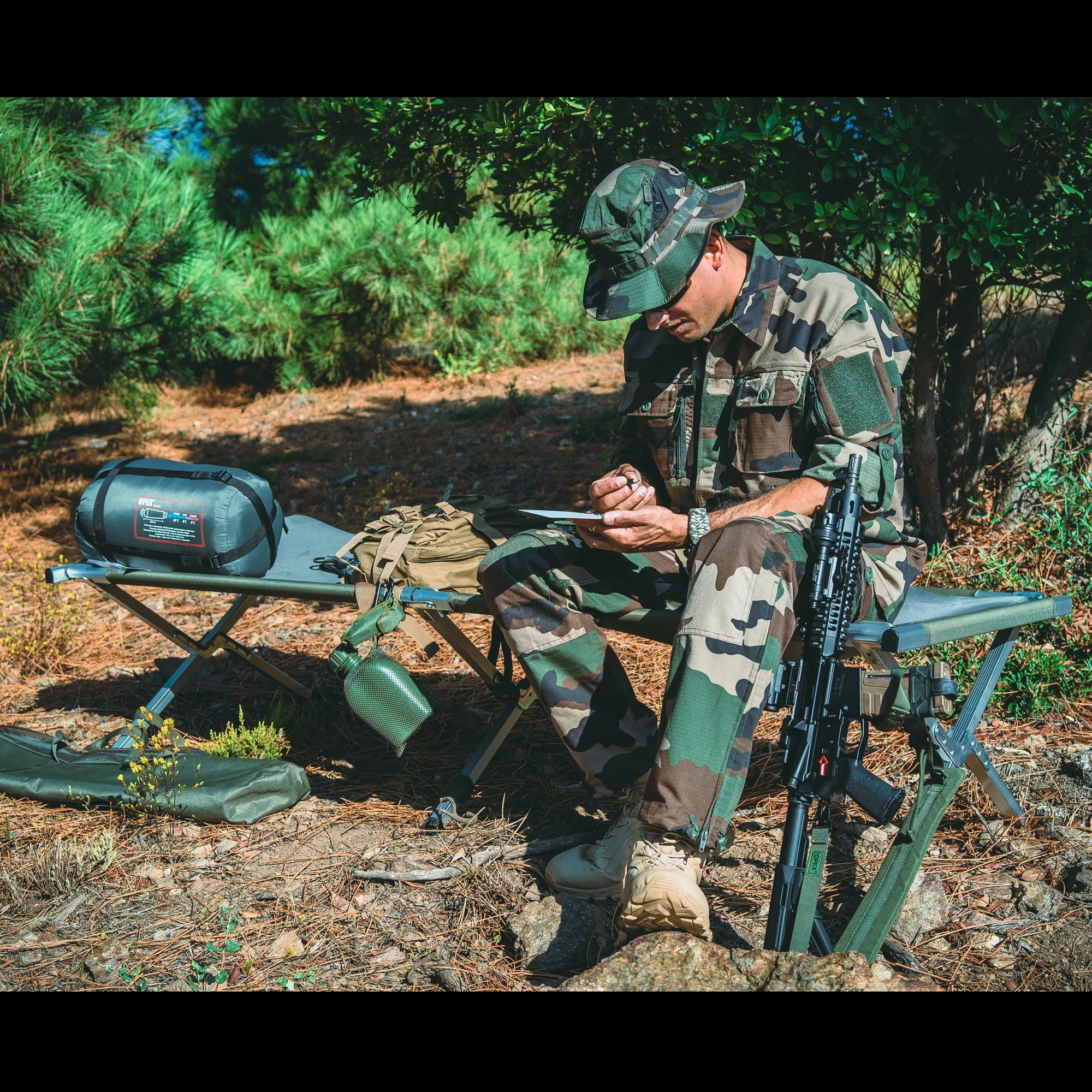 Pantalon treillis Guérilla OPEX Ripstop camouflage CE