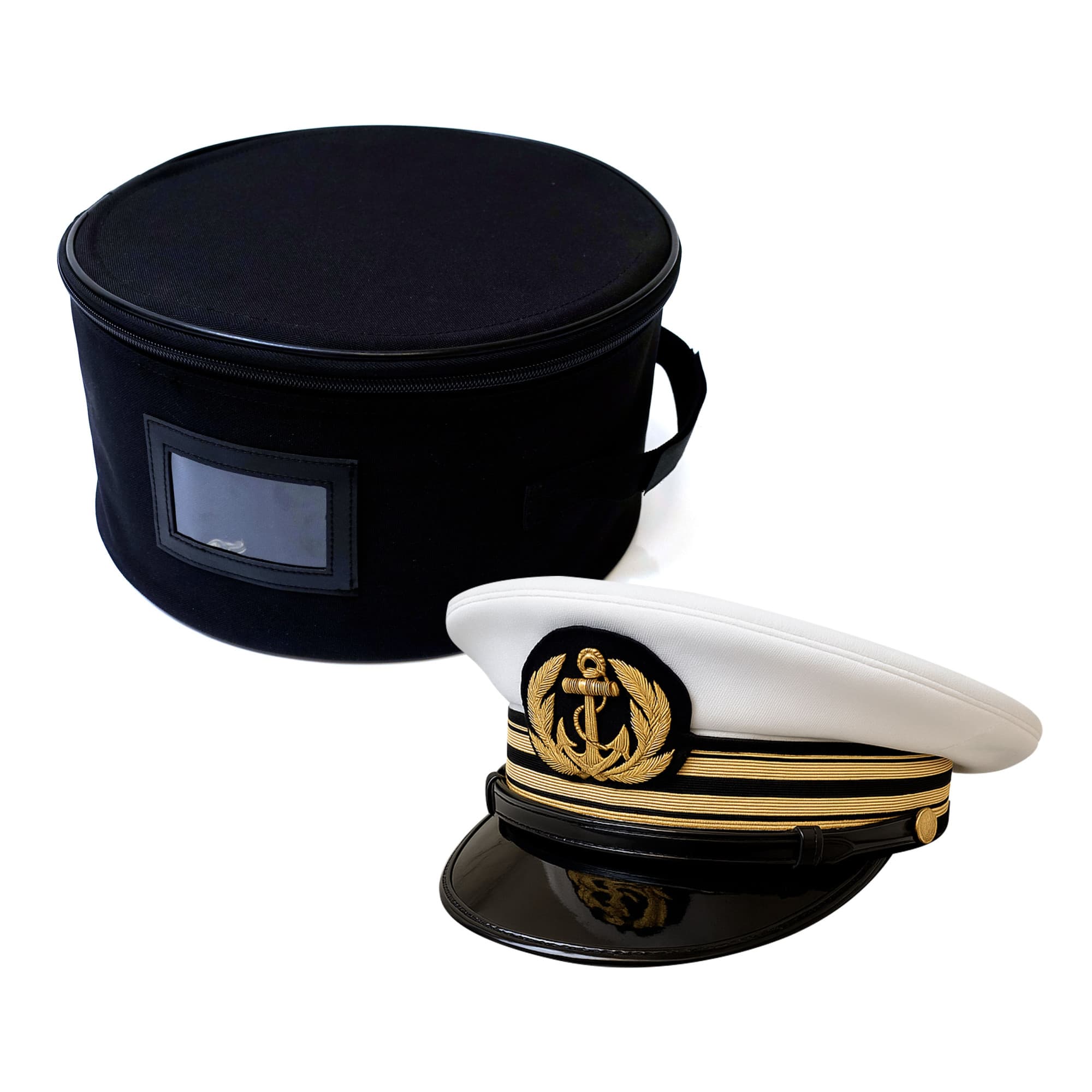 Porte-casquette Marine nationale en polyester 600D noir