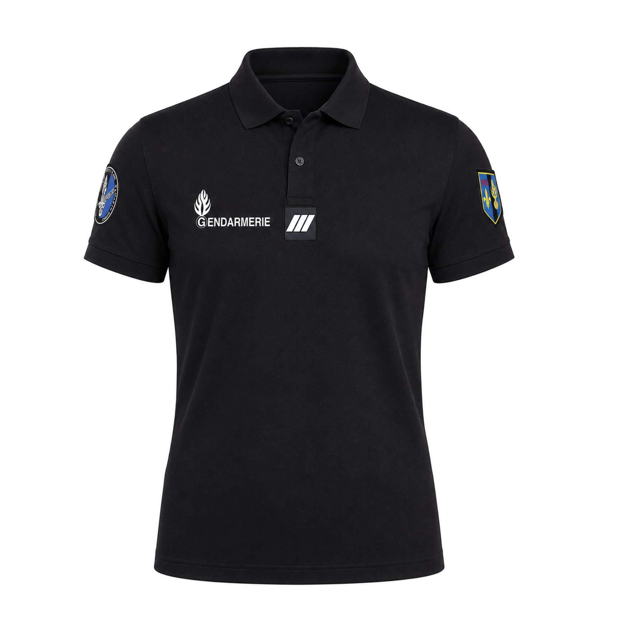 Polo Gendarmerie Cooldry noir