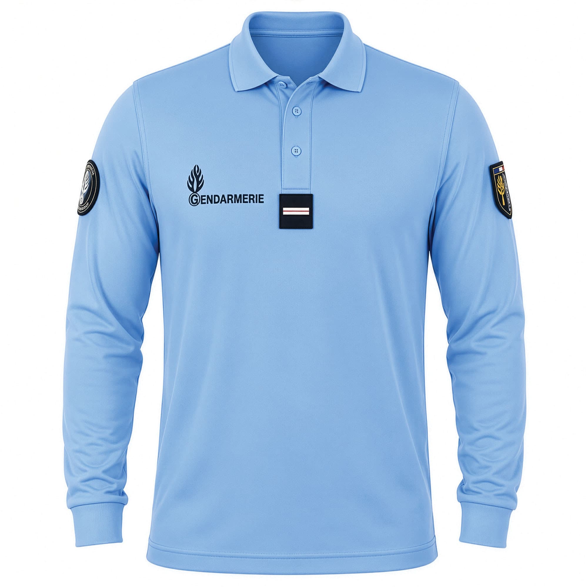 Polo manches longues Gendarmerie Cooldry bleu