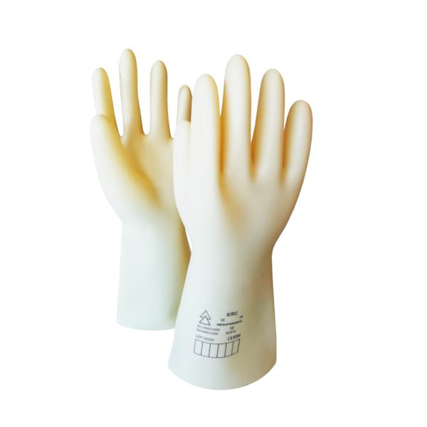 Gants isolants Catu GP classe 0, 1 000 V AC, élastomère, jaune, avec surgants cuir