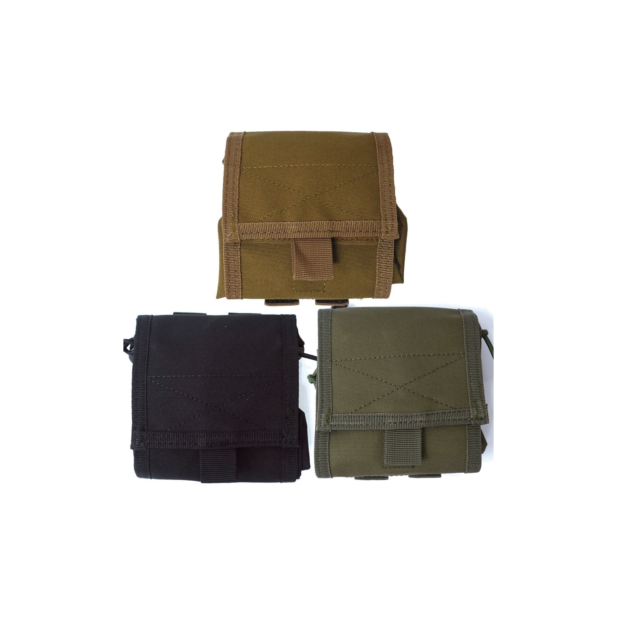 Poche vide-chargeur Molle 2 en 1 repliable en polyester 600D
