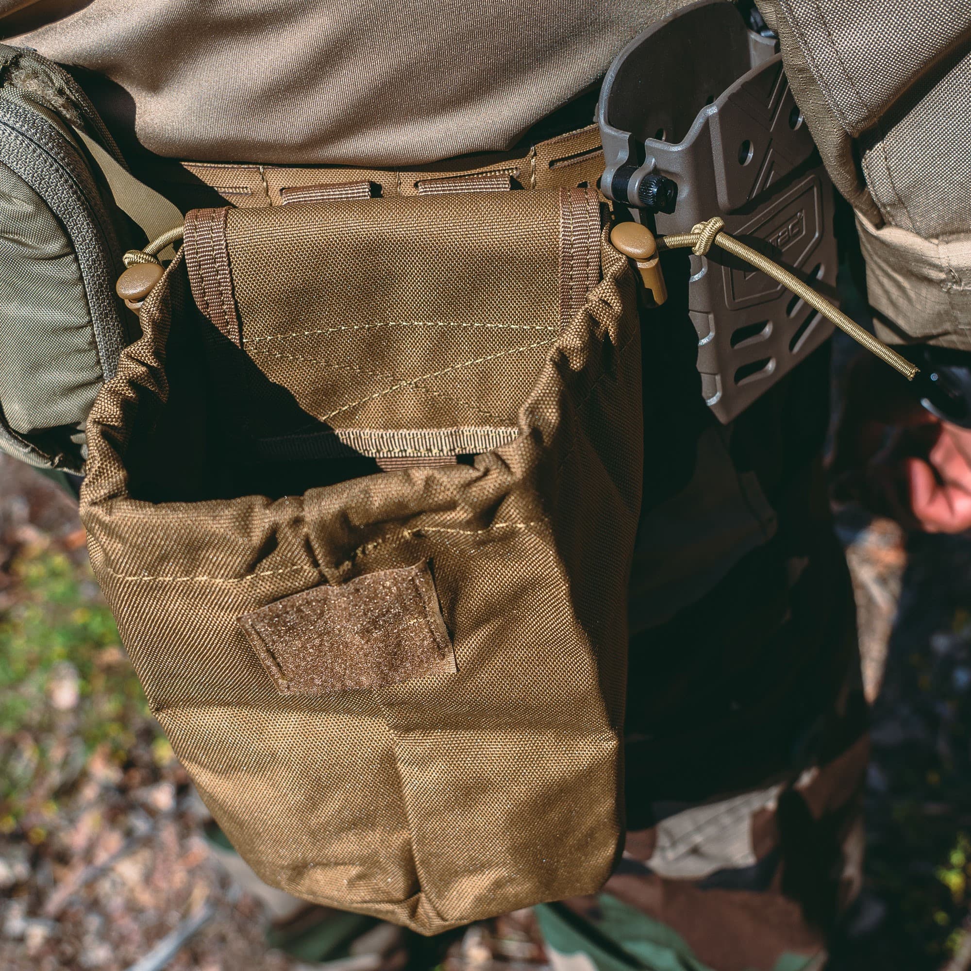 Poche vide-chargeur Molle 2 en 1 repliable en polyester 600D