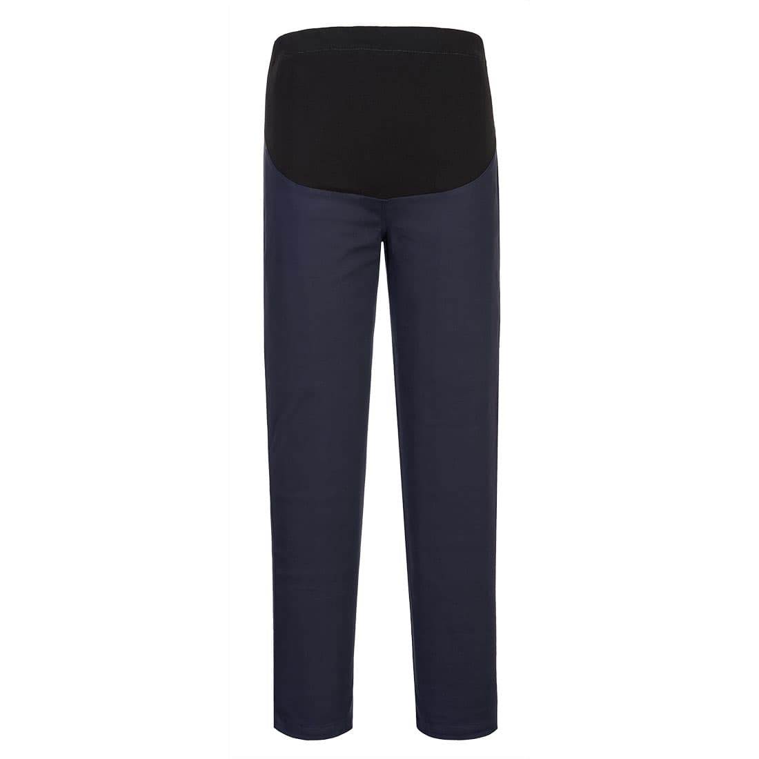 Pantalon de maternité stretch en coton à ceinture jersey - Marine
