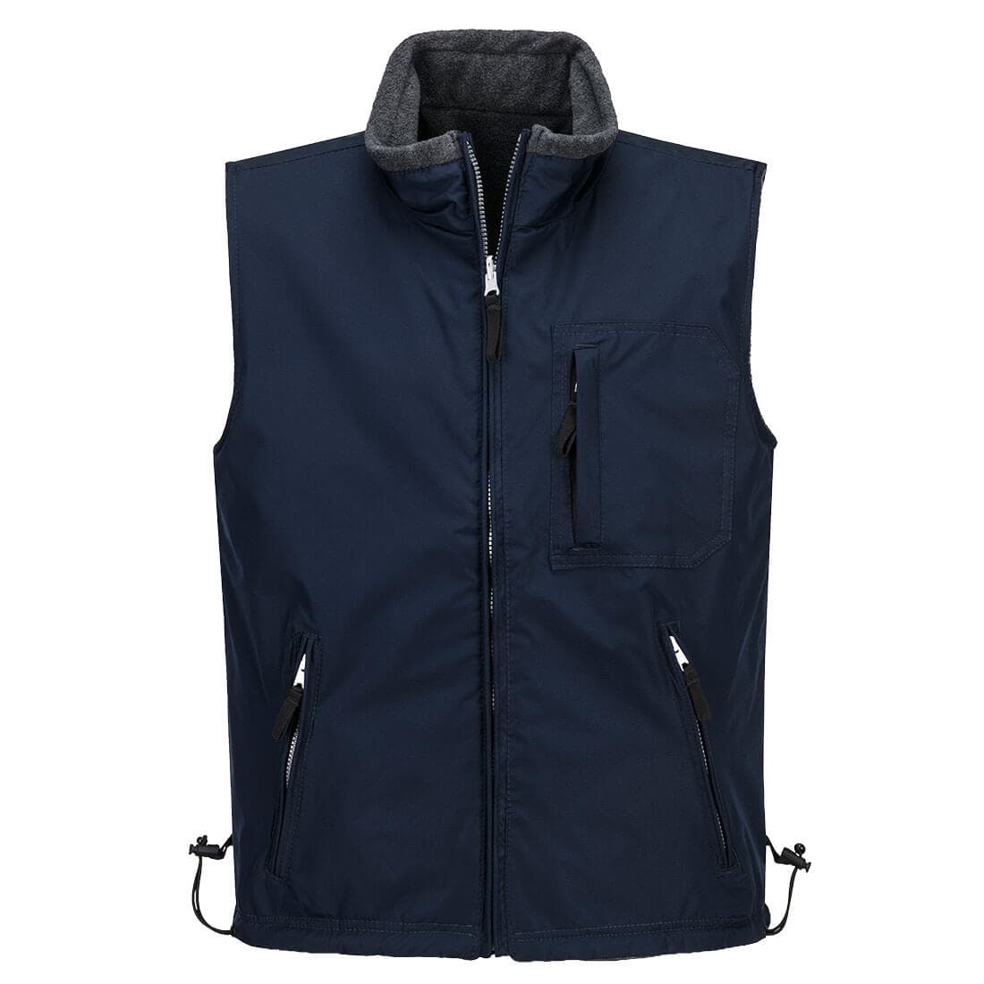 Bodywarmer réversible RS ripstop et polaire anti-boulochage - Marine
