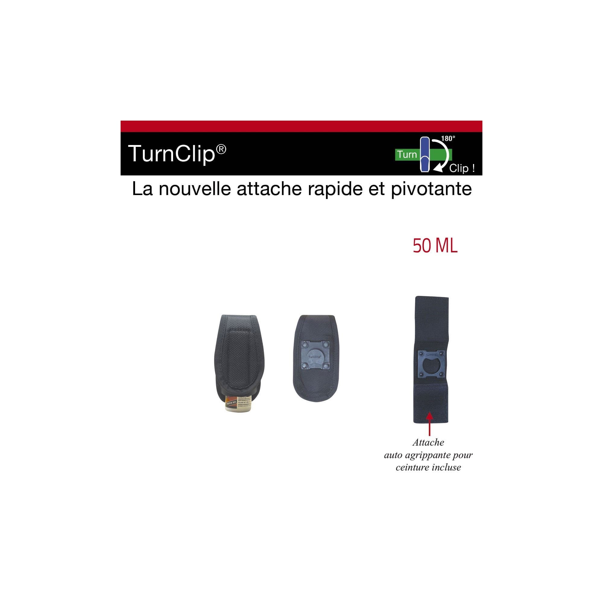 Porte-aérosol pivotant TurnClip de 50 à 500 ml