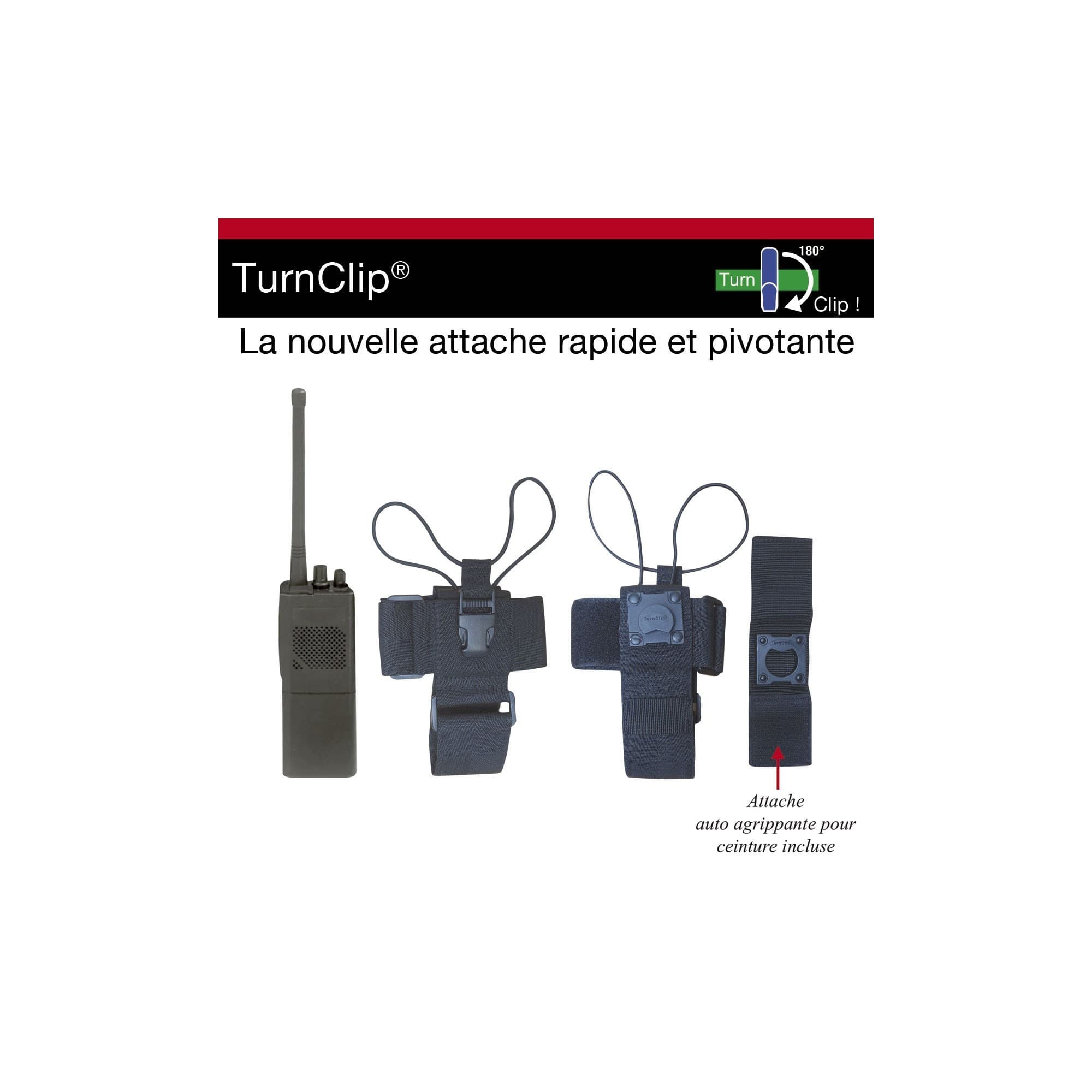 Étui porte-radio pivotant TurnClip 2 multi-tailles