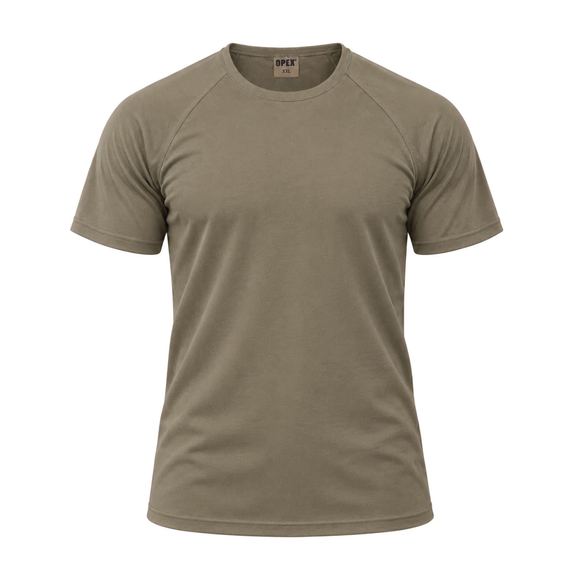 T-shirt manches courtes Félin coton raglan coyote