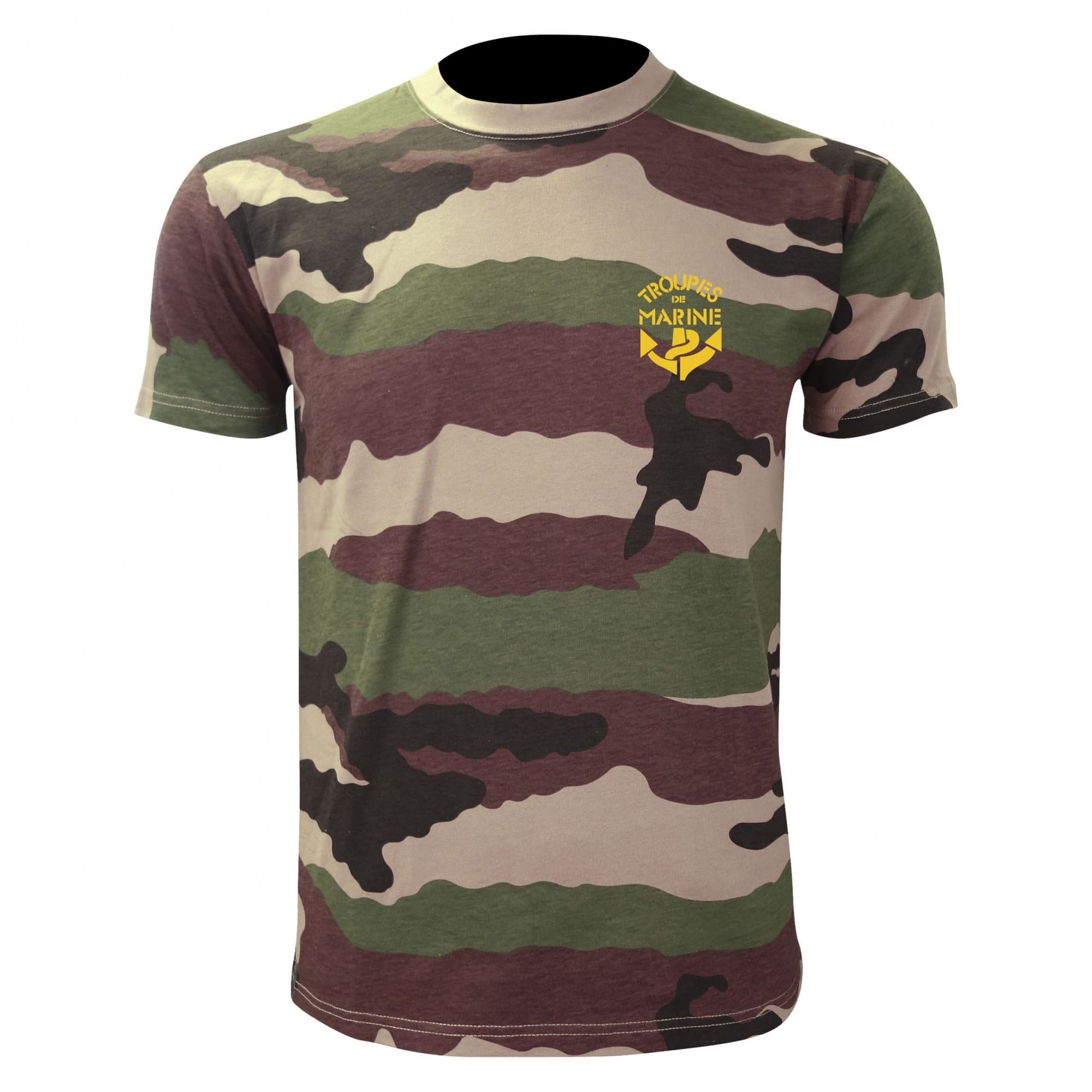 T-shirt manches courtes camouflage TDM sérigraphié