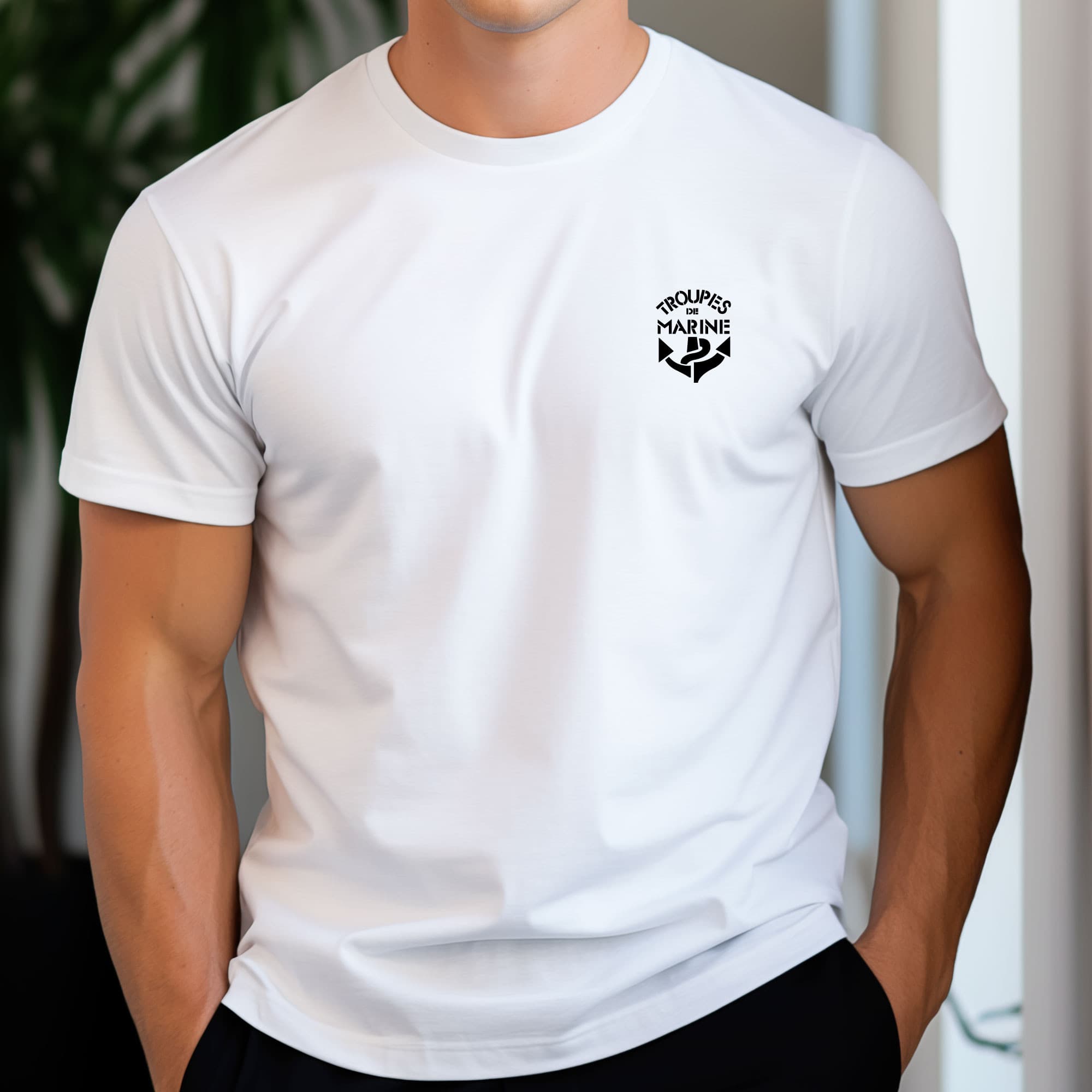 T-shirt TDM imprimé blanc