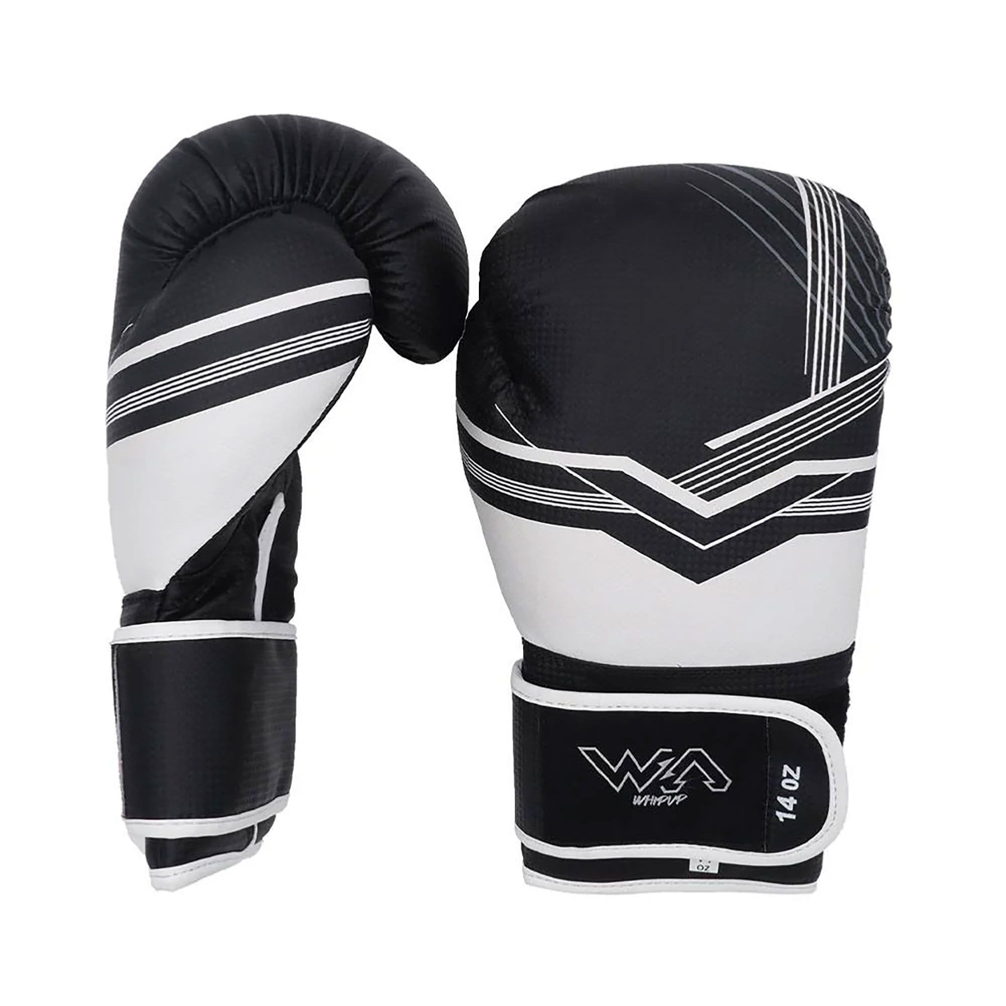 Gants de boxe Whipup Punch adulte noirs