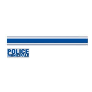 Bande adhésive Police municipale pour casque